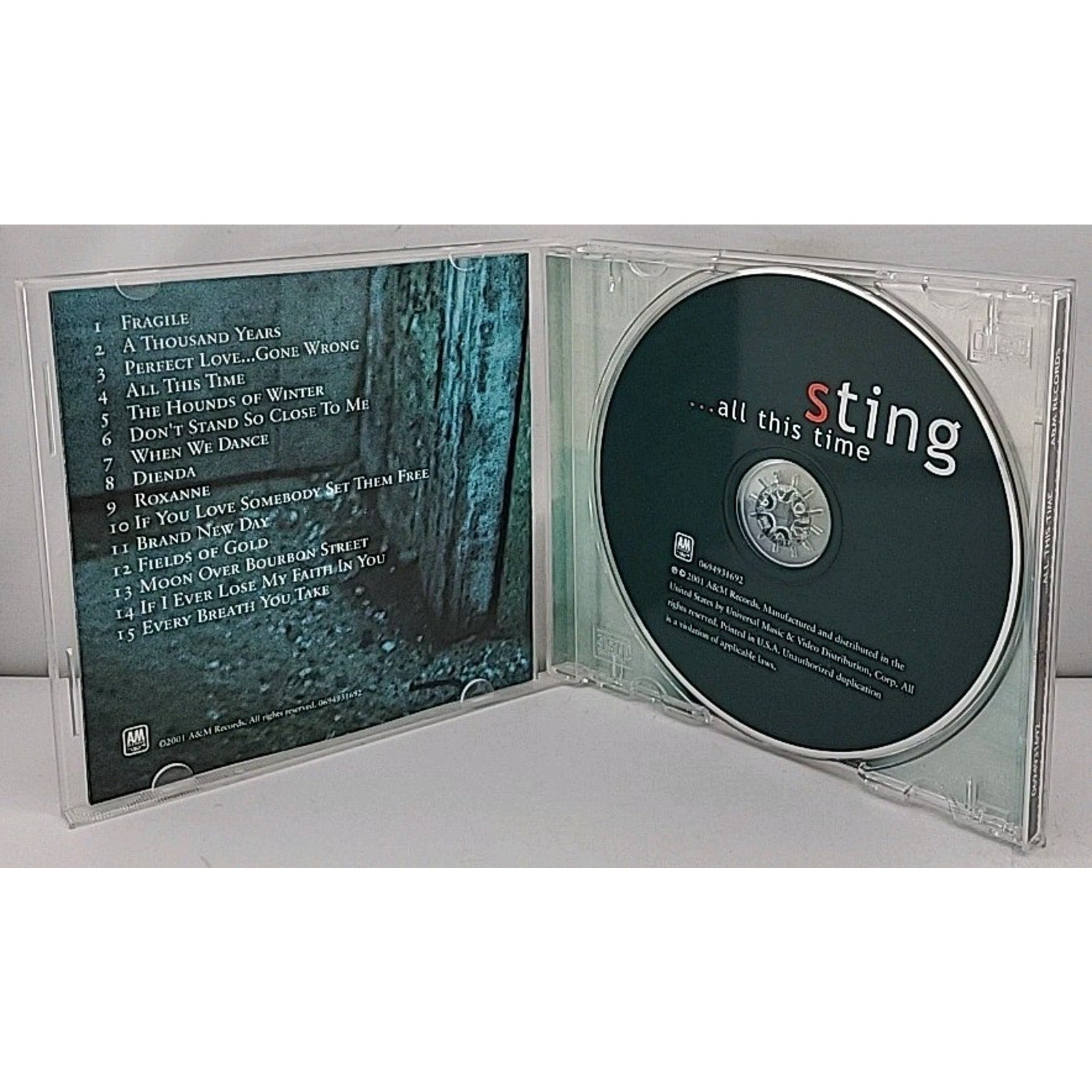 ... All this Time by Sting (CD, 2001)