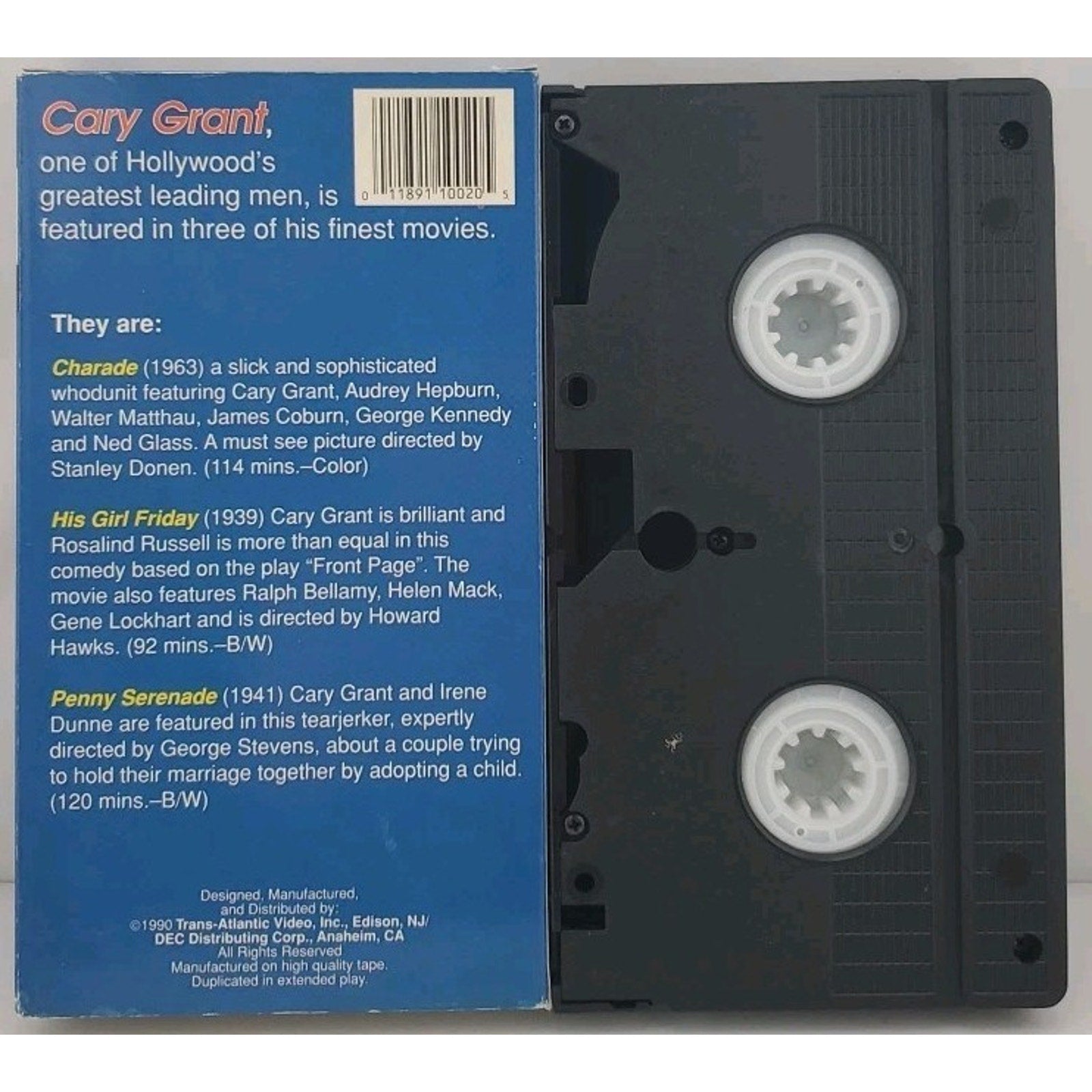 The Cary Grant Film Collection VHS Movie Film Library