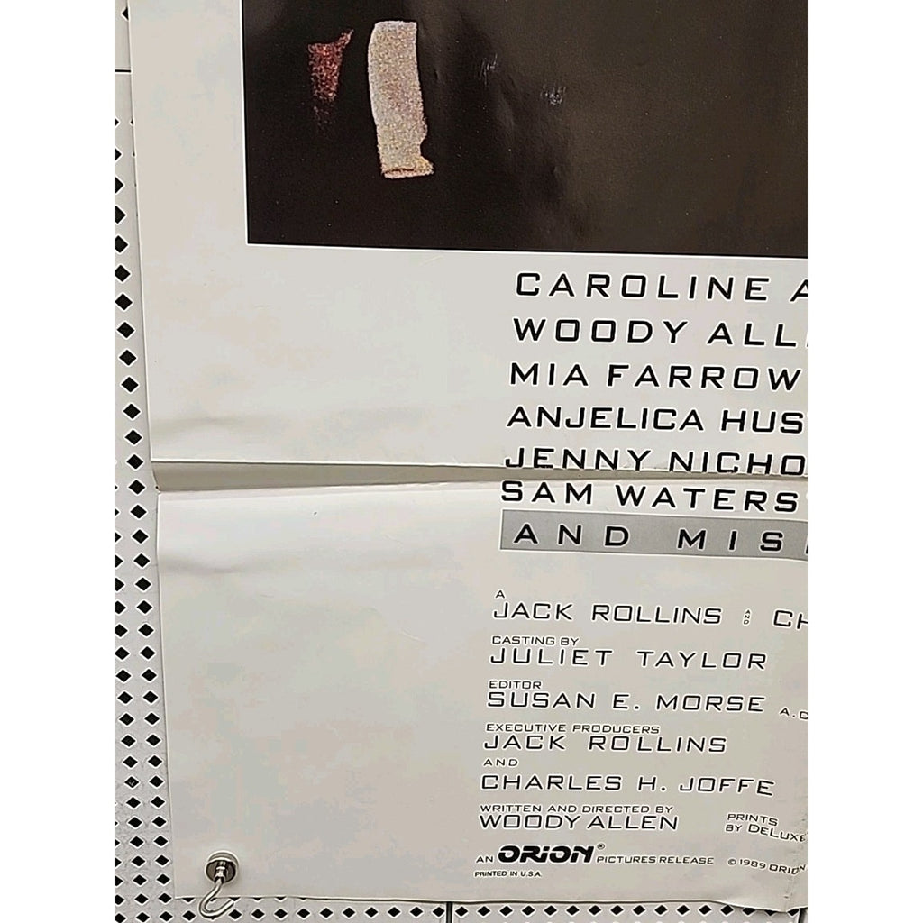Crimes And Misdemeanors Movie Poster 1989 27x40 Folded