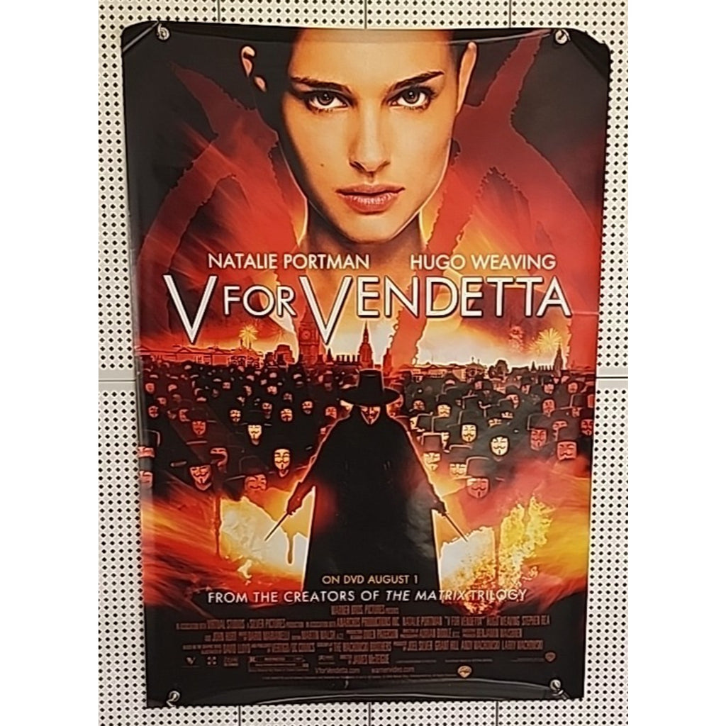 V For Vendetta DVD Release Movie Poster 27x40