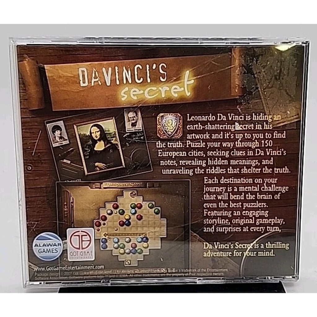 DaVinci's Secret PC CD-ROM 2007 for Windows 98/Me/2000/XP/Vista