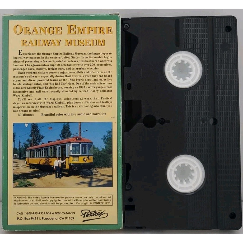 Orange Empire Railway Museum VHS #OERM Pentrex 1995 Release