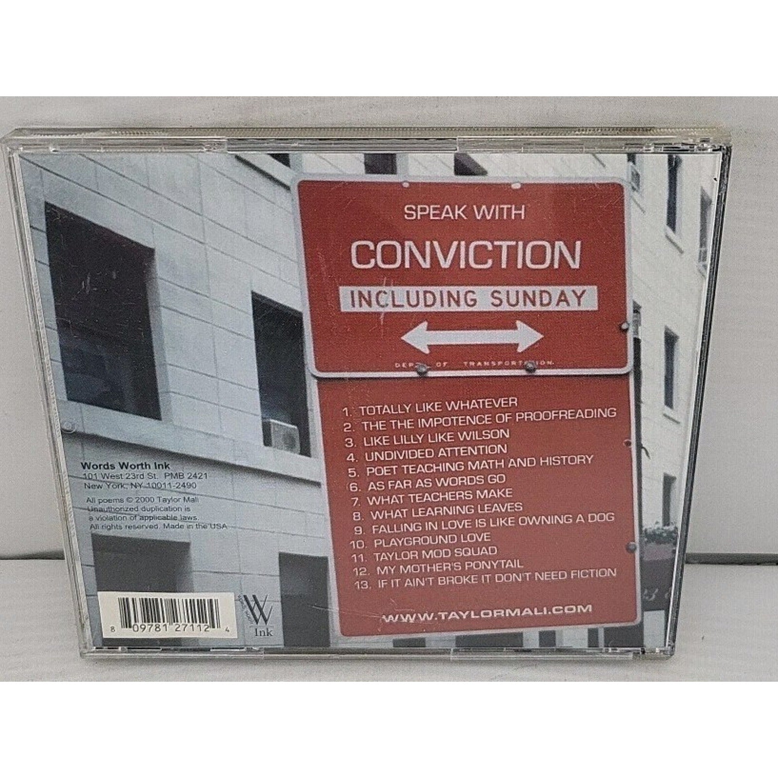Poems from the like Free Zone by Taylor Mali (CD, 2003)