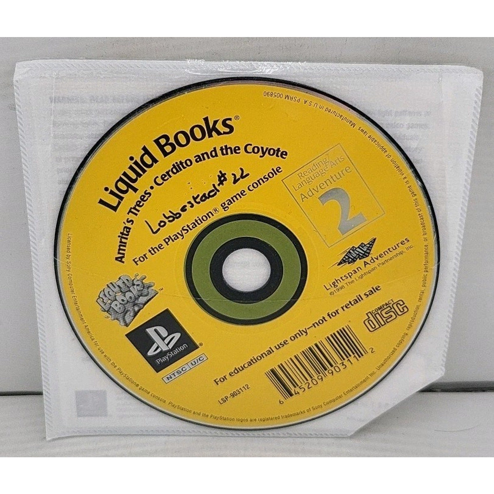 Liquid Books Amrita's Trees & Cerdito & the Coyote Reading # 2 PlayStation 1 PS1