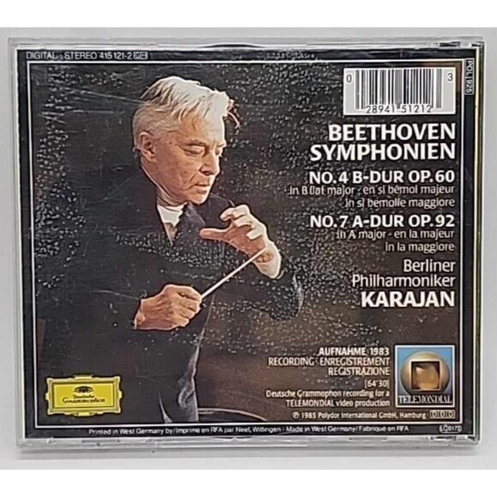 Various Artists : Beethoven Symphonies Nos. 4 & 7 CD