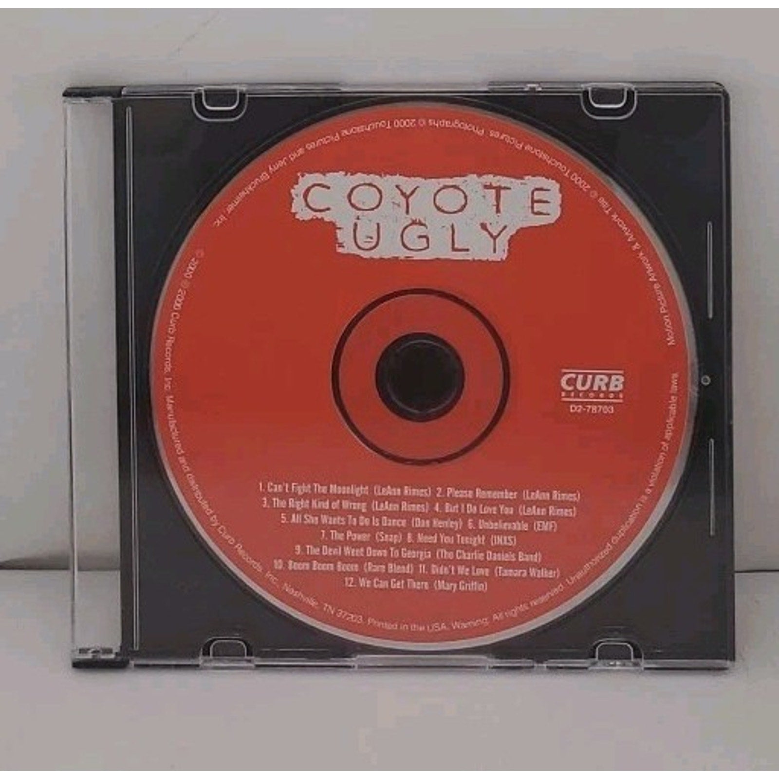 Coyote Ugly (Original Soundtrack) by Coyote Ugly / O.S.T. (CD, 2000) *Disc Only*