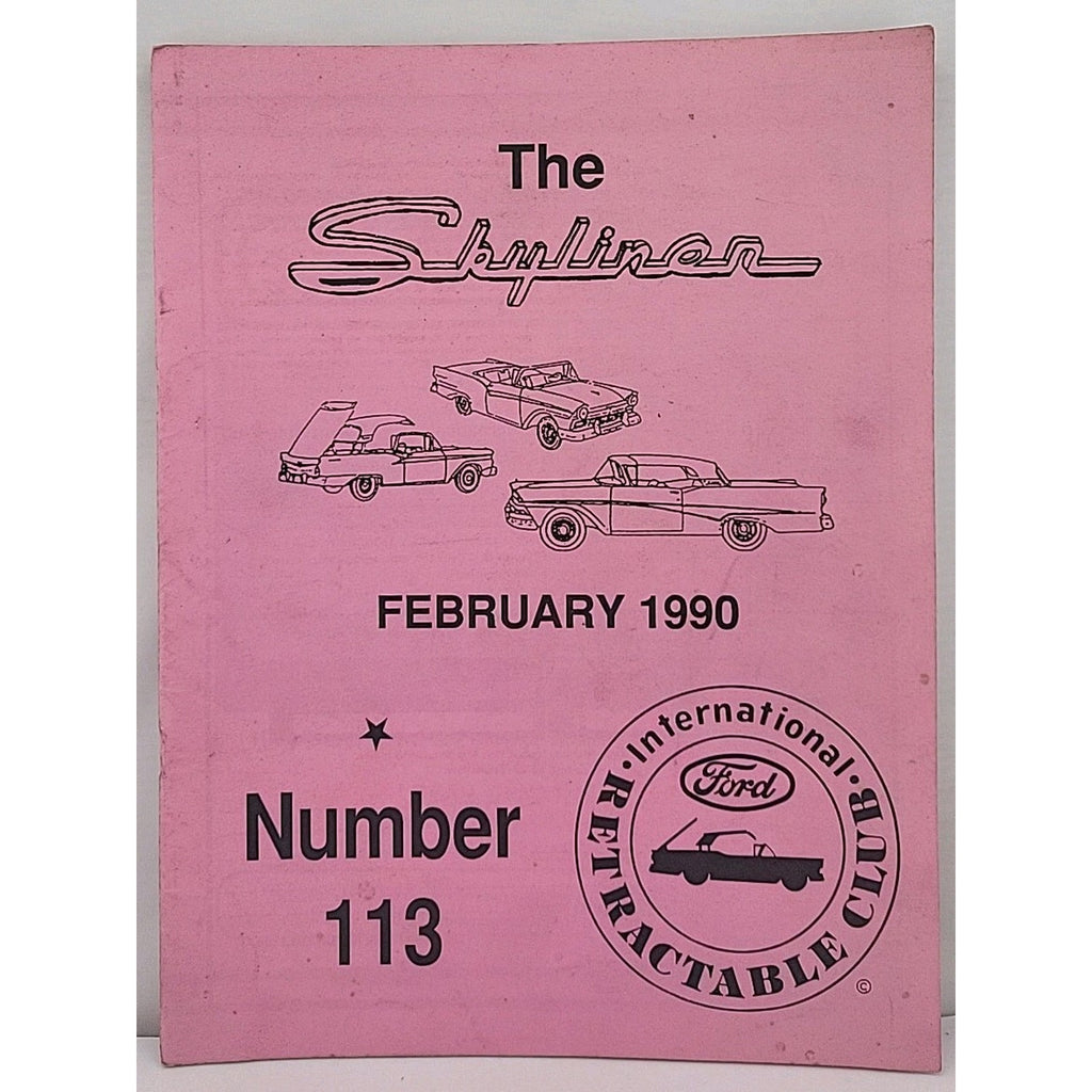 The Skyliner - International Retractable Club - February 1990 Number 113
