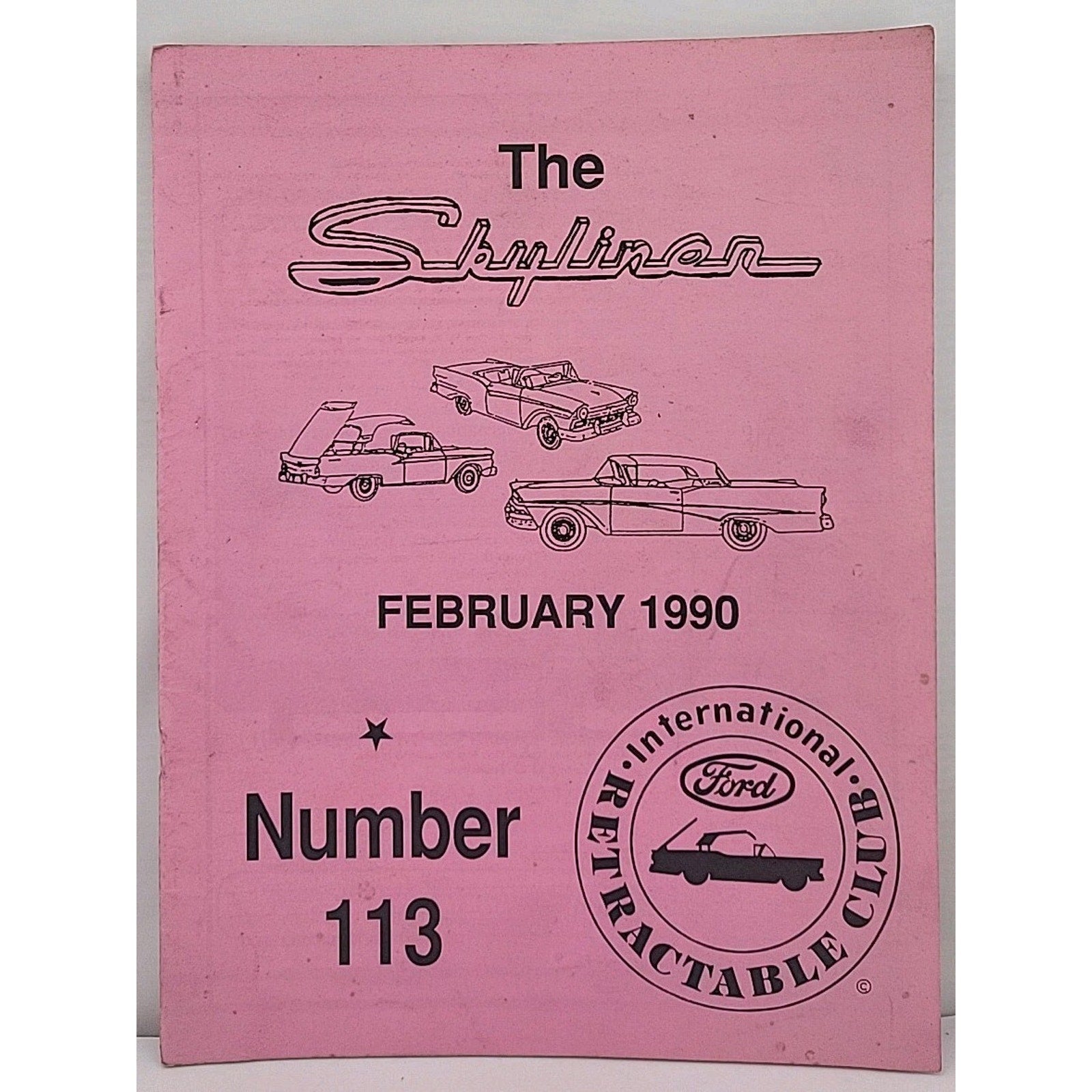 The Skyliner - International Retractable Club - February 1990 Number 113