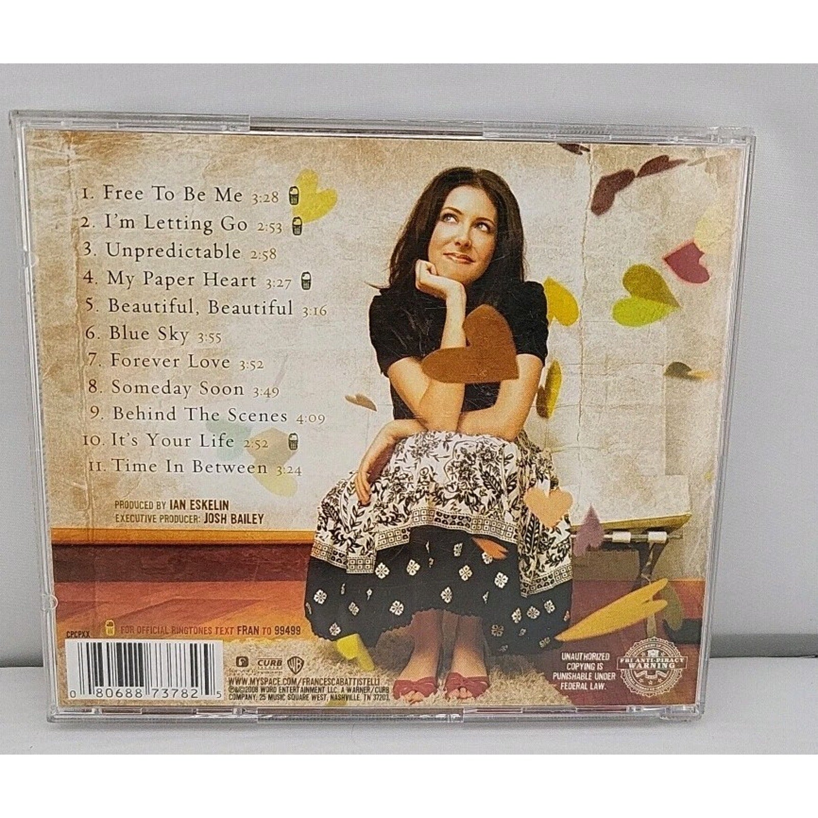 My Paper Heart by Francesca Battistelli (CD, 2008)