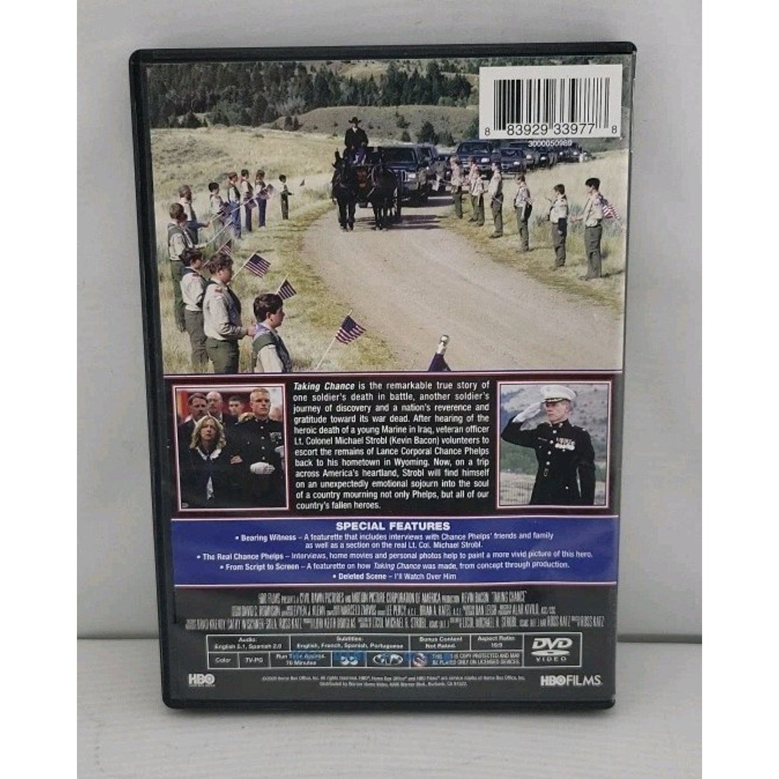 Kevin Bacon - Taking Chance DVD (2009) HBO Films