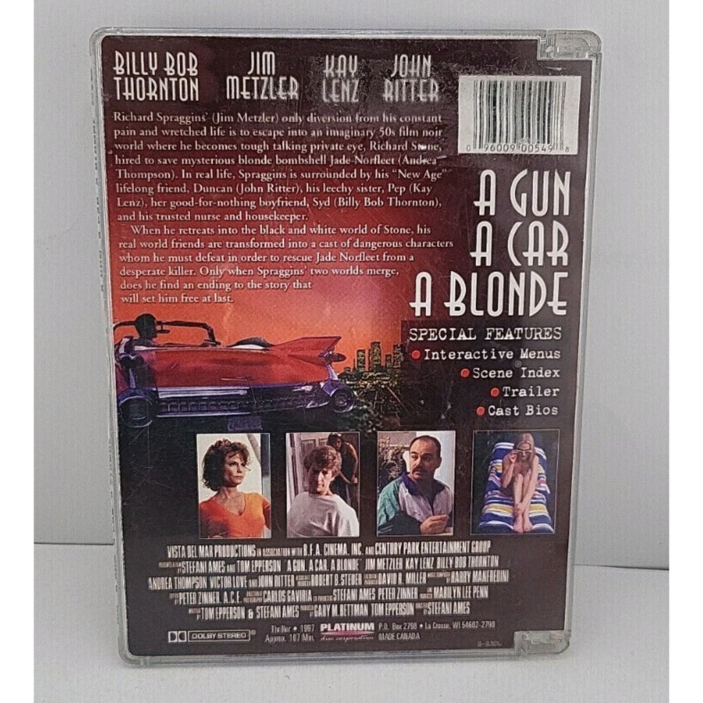 Gun a Car a Blonde (DVD, 1998)