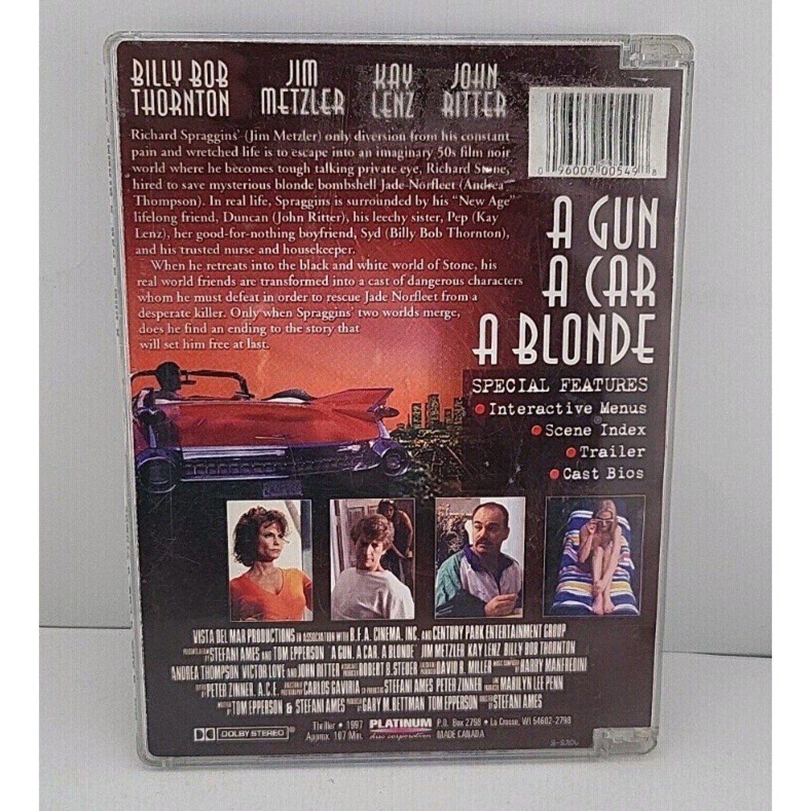 Gun a Car a Blonde (DVD, 1998)