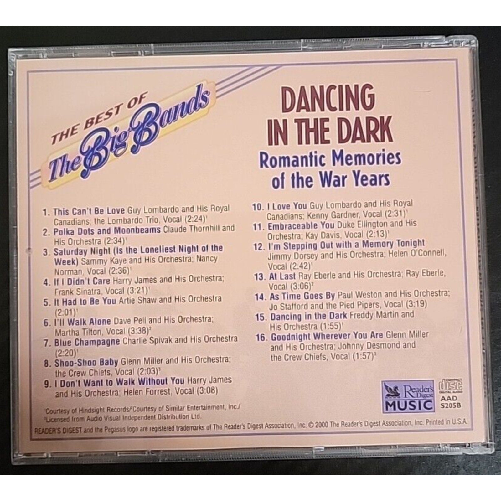 Reader's Digest Music / Dancing In The Dark (CD)