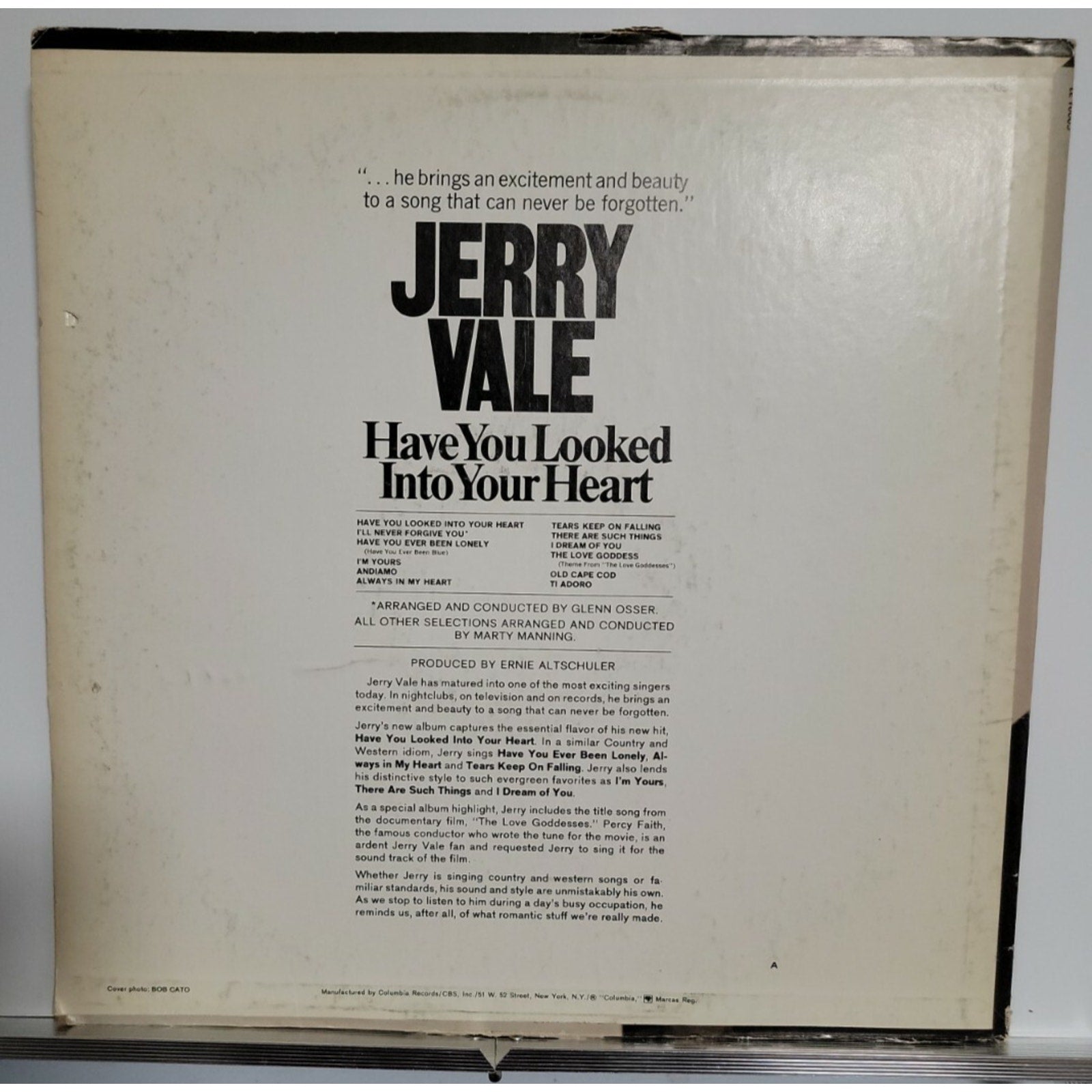 Jerry Vale – Have You Looked Into Your Heart (Vinyl)