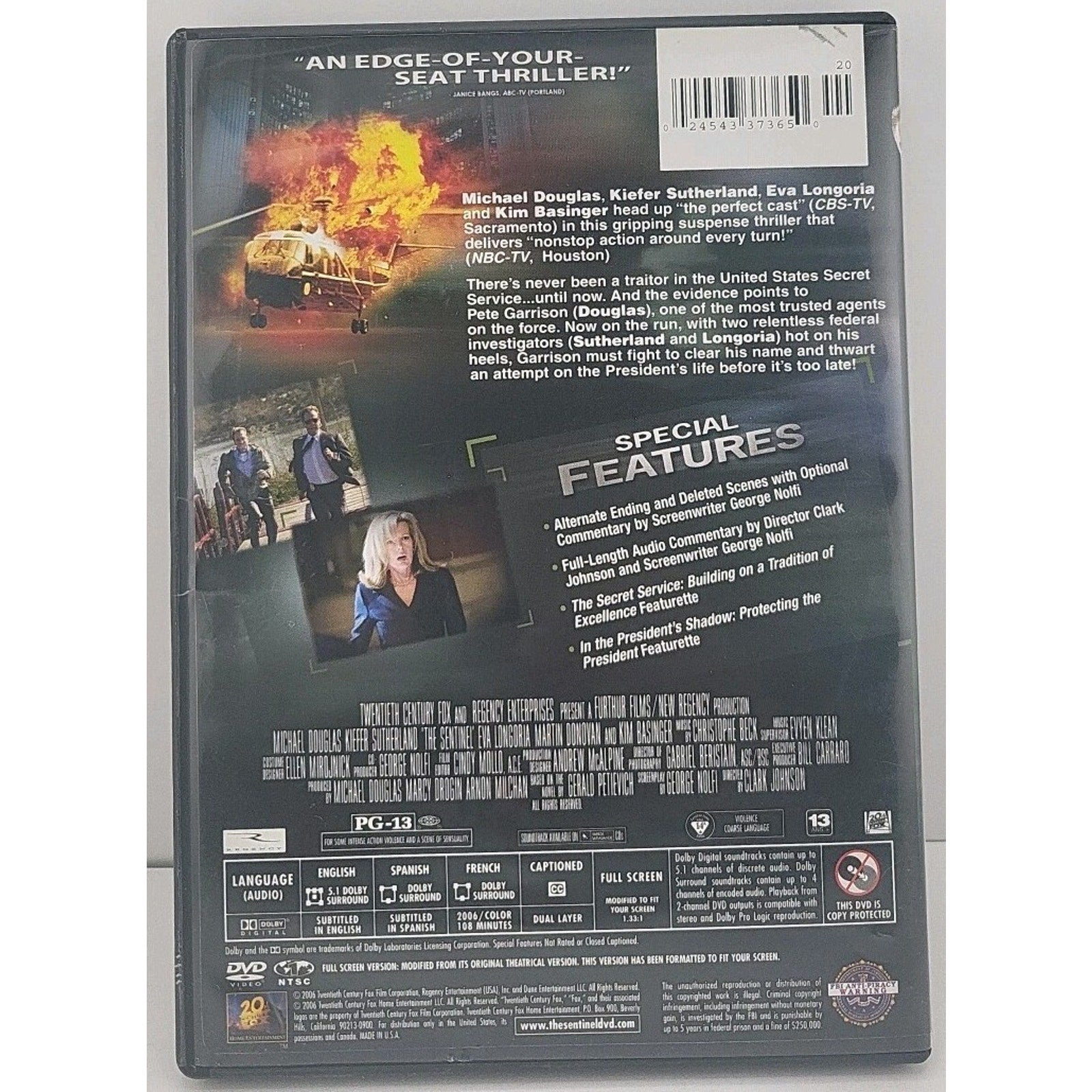 The Sentinel (DVD, 2006)