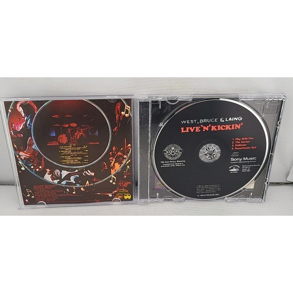 Live N Kickin by West Bruce & Laing (CD, 2004)
