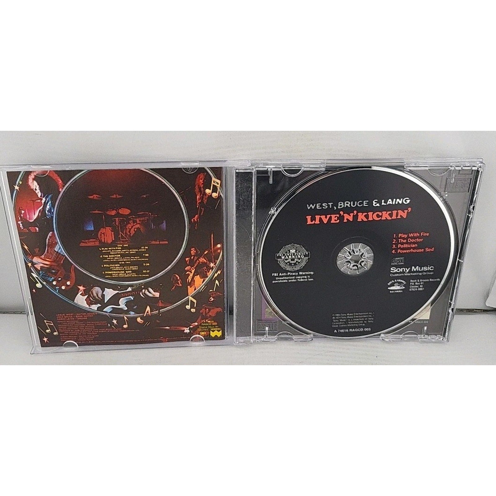 Live N Kickin by West Bruce & Laing (CD, 2004)