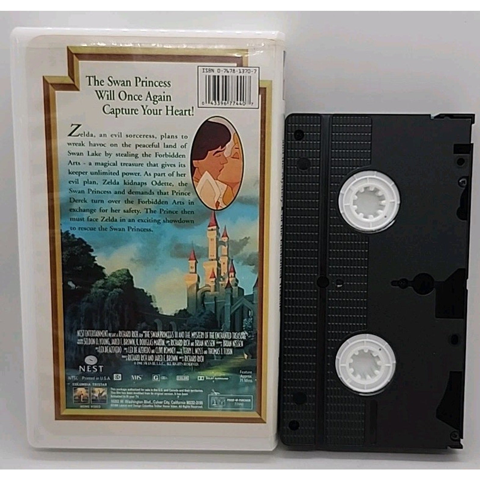 The Swan Princess - Mystery of the Enchanted Treasure (VHS, 1998, Clam Shell...