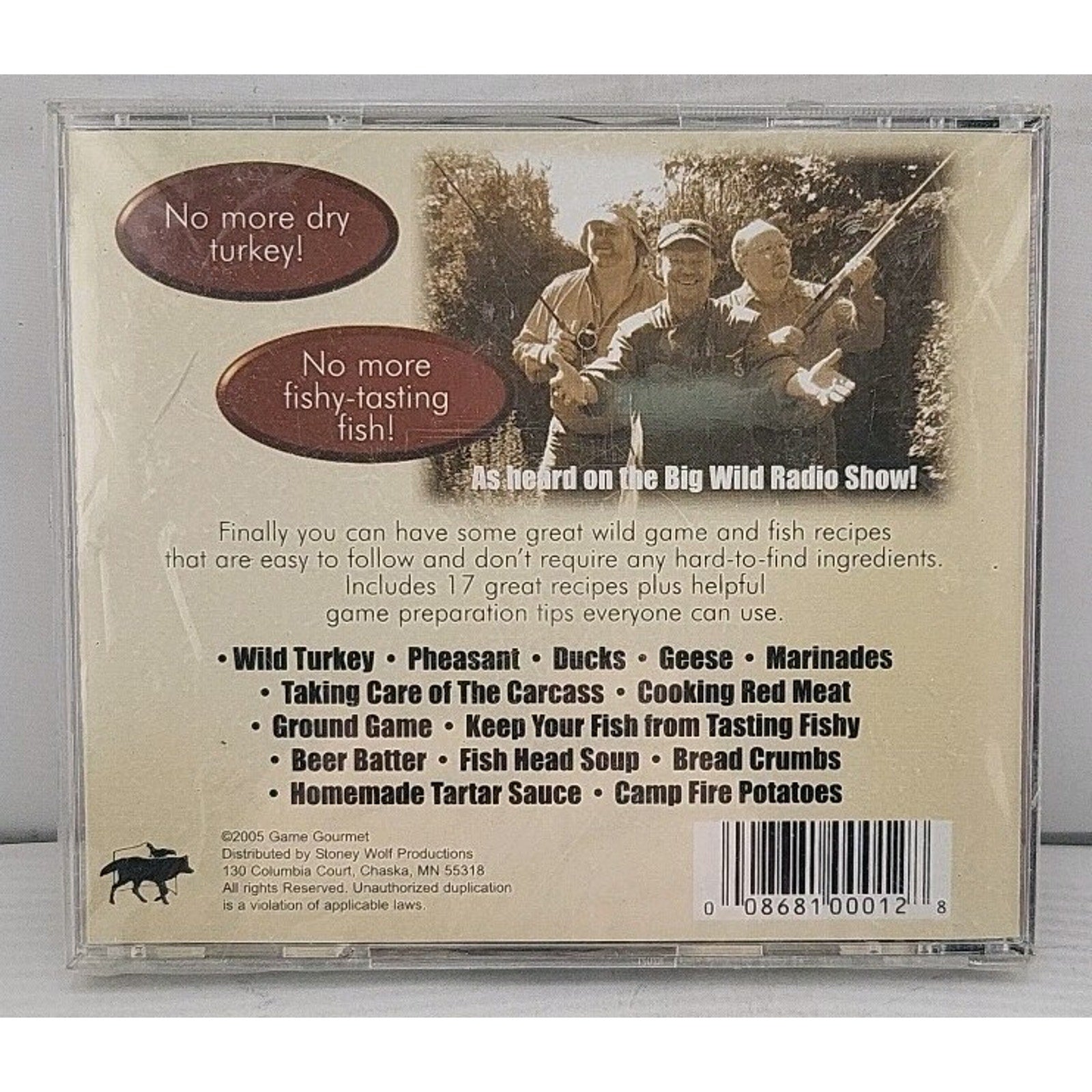 Cooking Game 101 - Chef John Schumacher (2005 Game Gourmet/Stoney Wolf) CD *NEW*