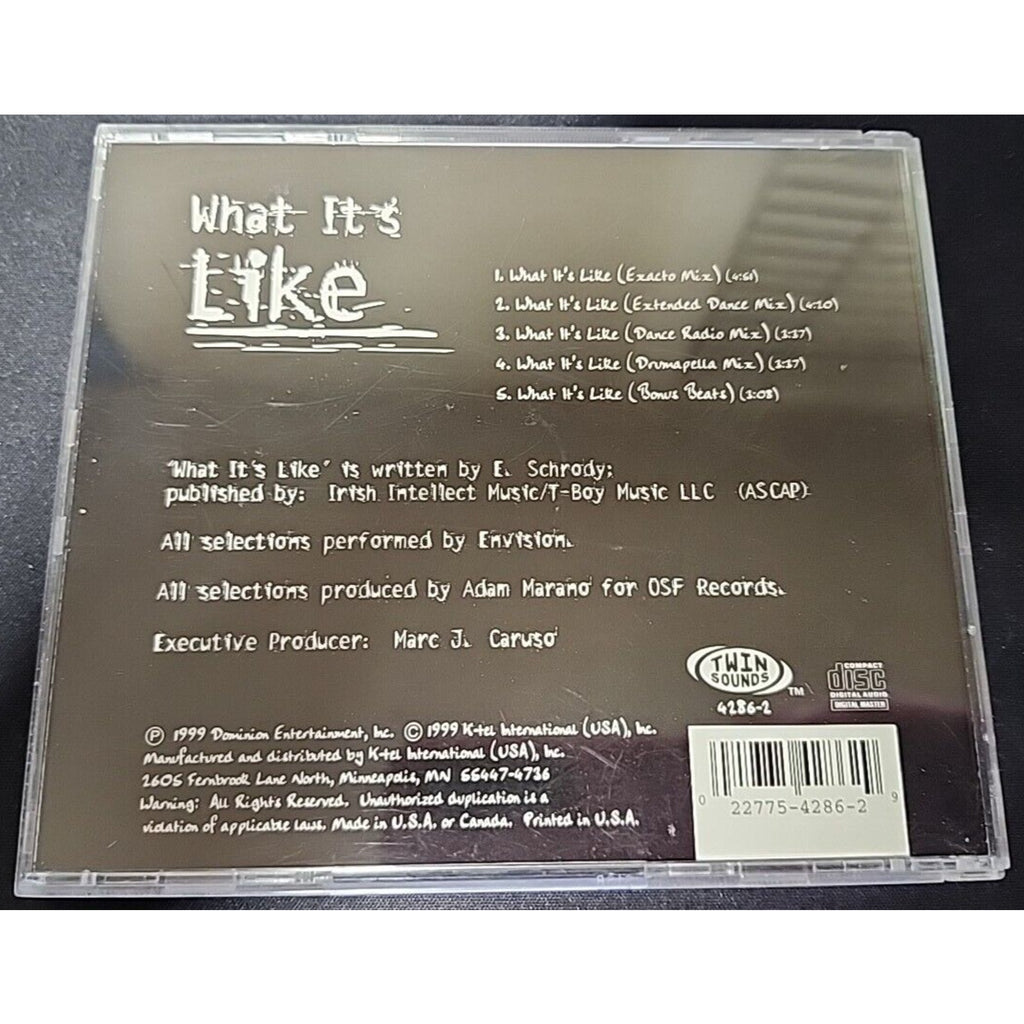 What It's Like, by Envision, CD Maxi-Single, 1999(Not Original; Everlast) (W)