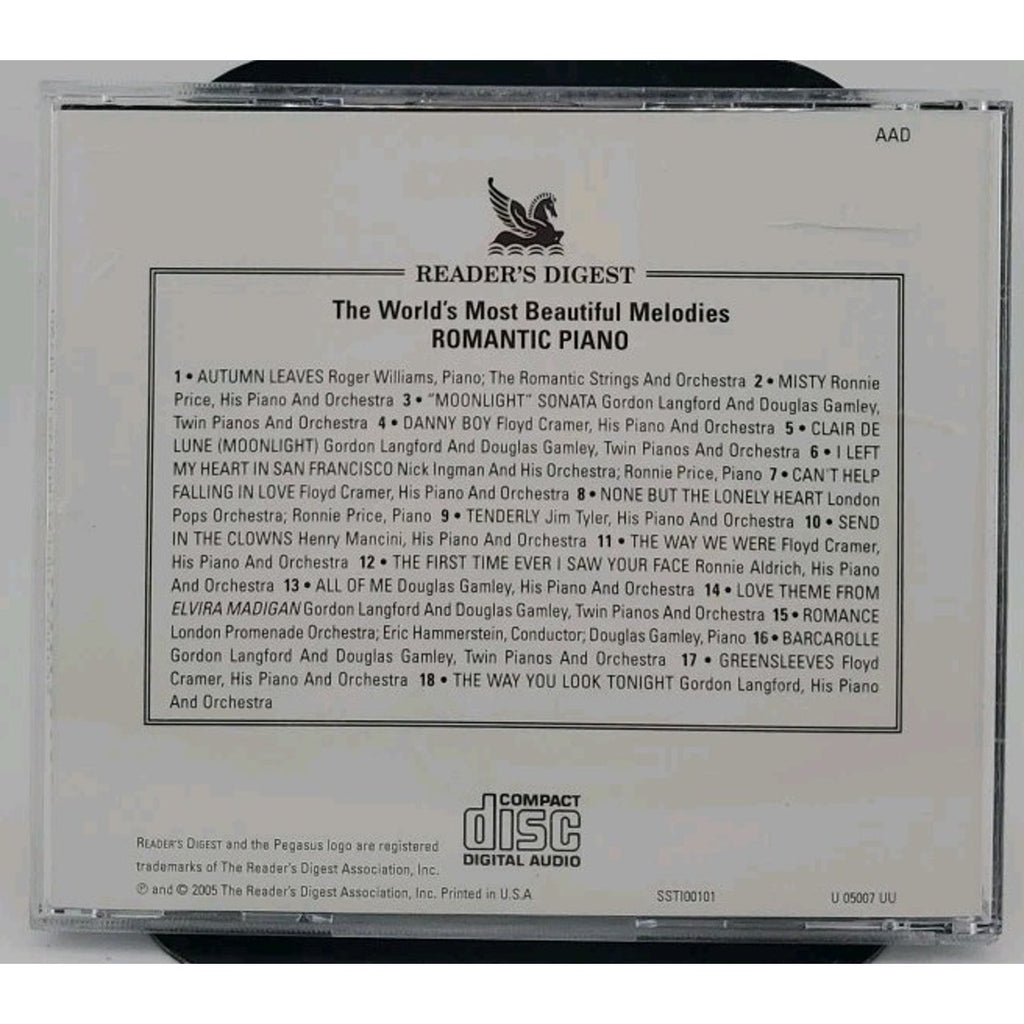 Romantic Piano World's Most Beautiful Melodies CD Reader