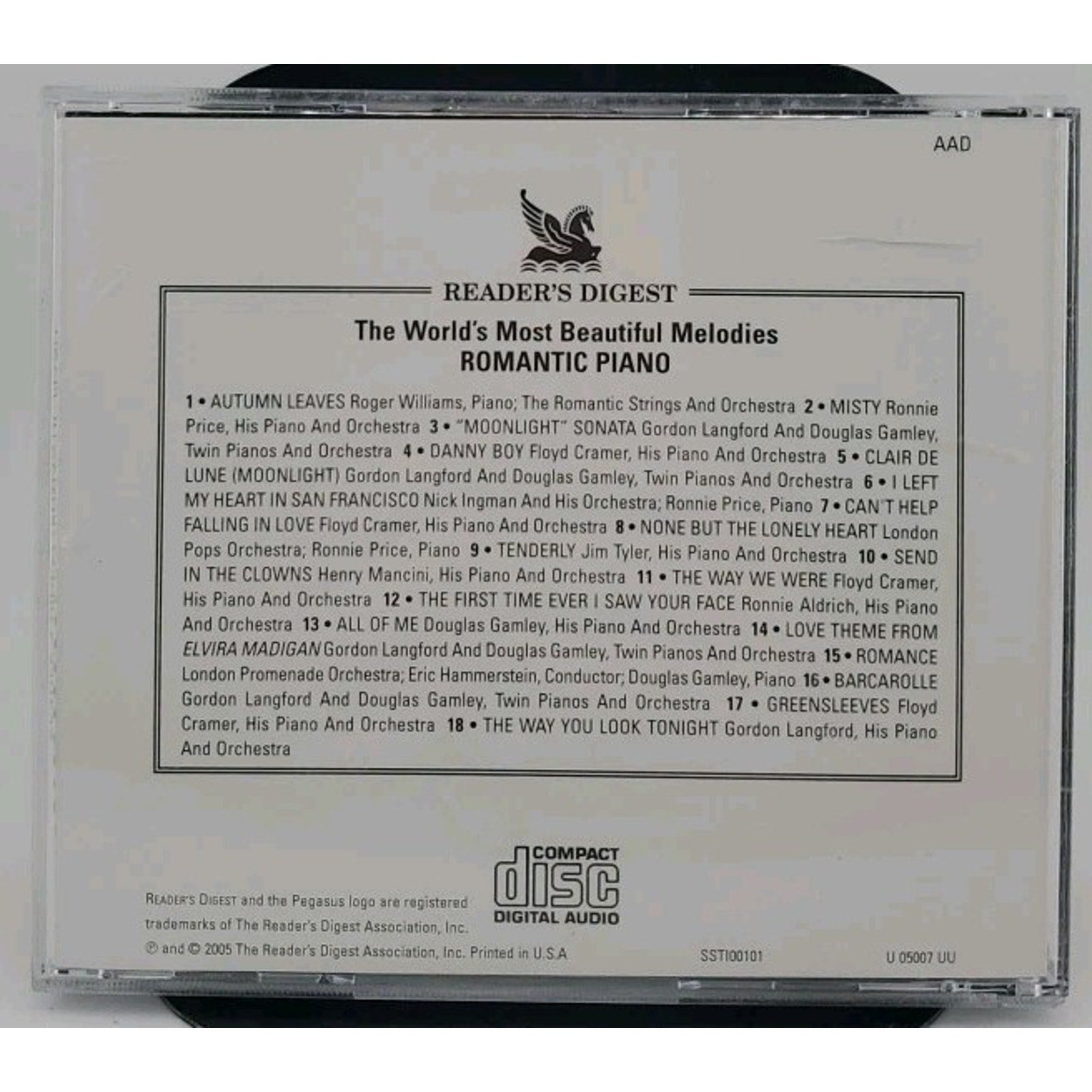 Romantic Piano World's Most Beautiful Melodies CD Reader