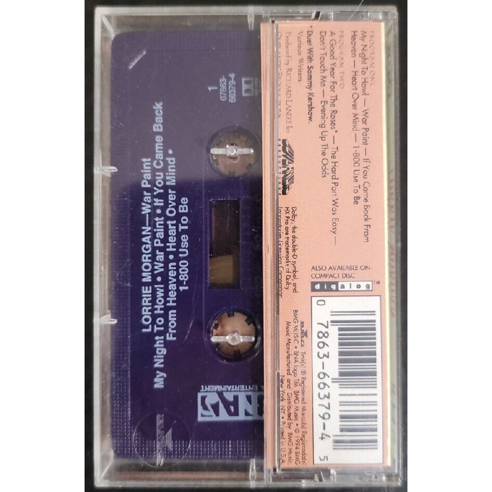 Lorrie Morgan - War Paint (Cassette, 1994)