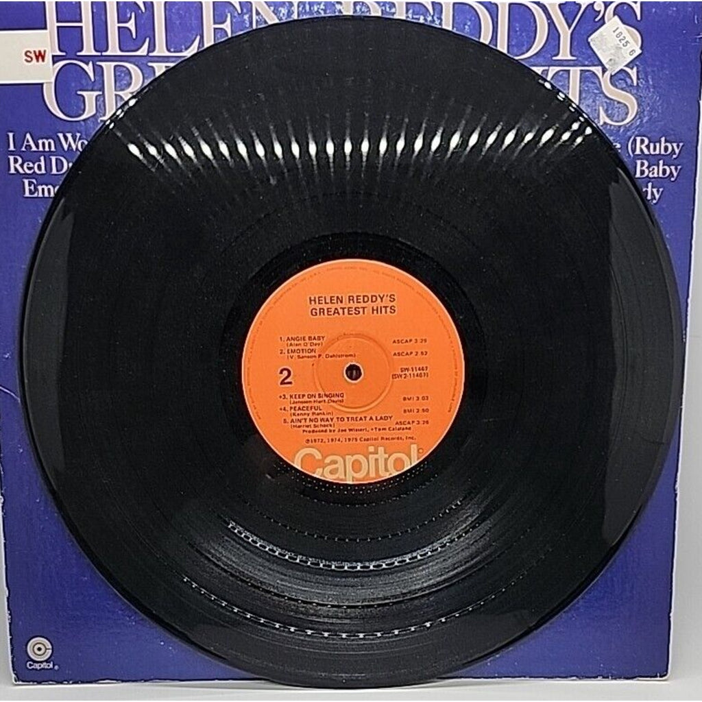 Helen Reddy's Greatest Hits 1975 12" Record 33RPM