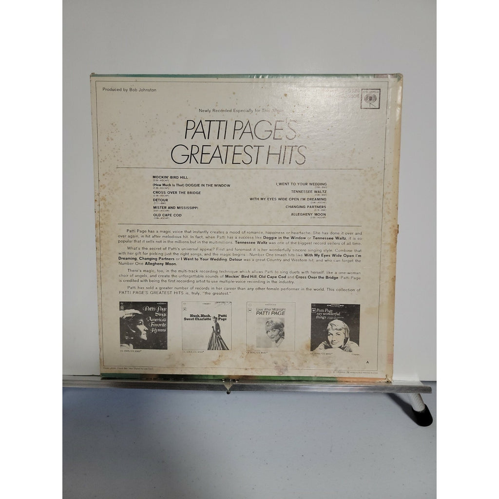Patti Page – Patti Page's Greatest Hits (Vinyl)