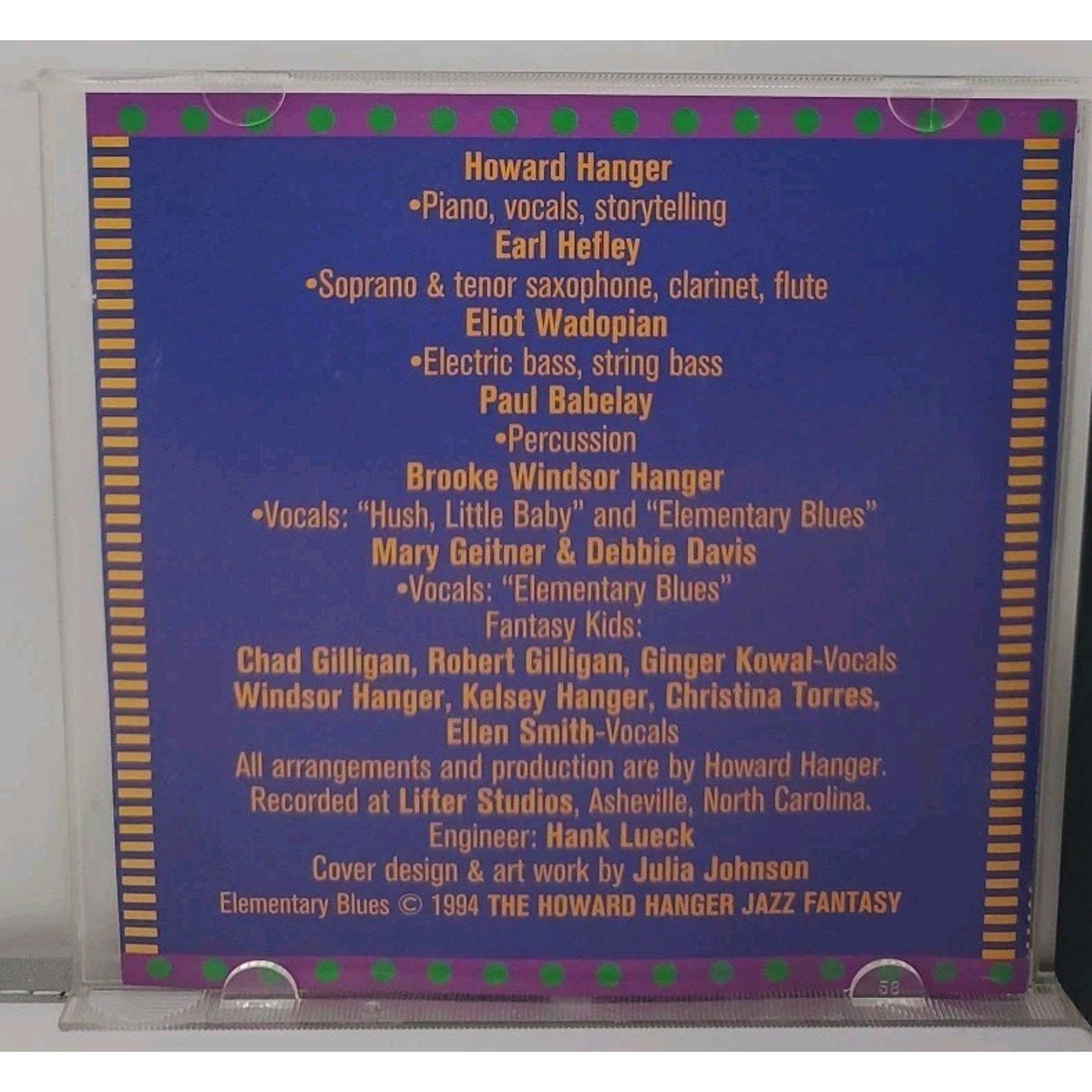 Howard Hanger Jazz Fantasy - Elementary Blues CD