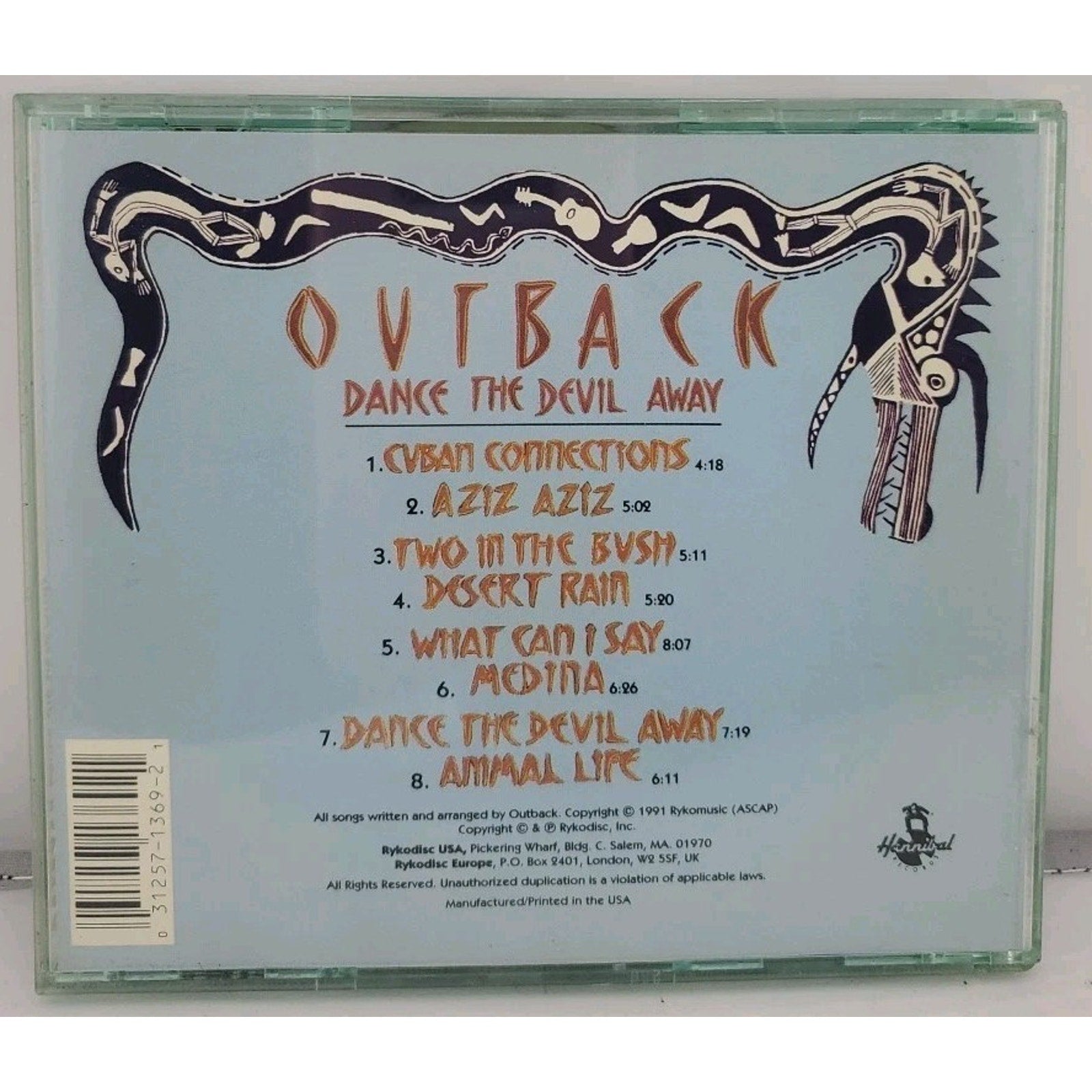 Dance the Devil Away by Outback (CD, 1992)