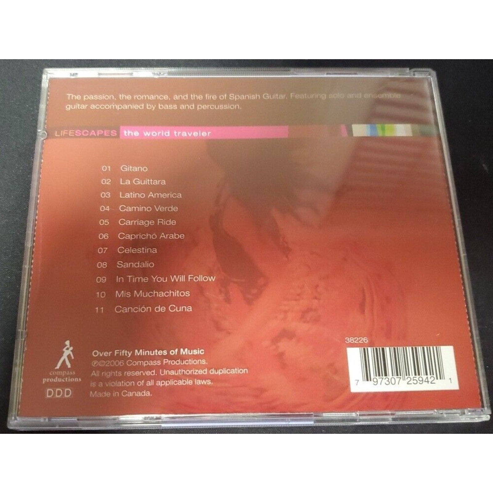 Spanish Guitar by Various Artists (CD, 2006, Lifescapes Music)