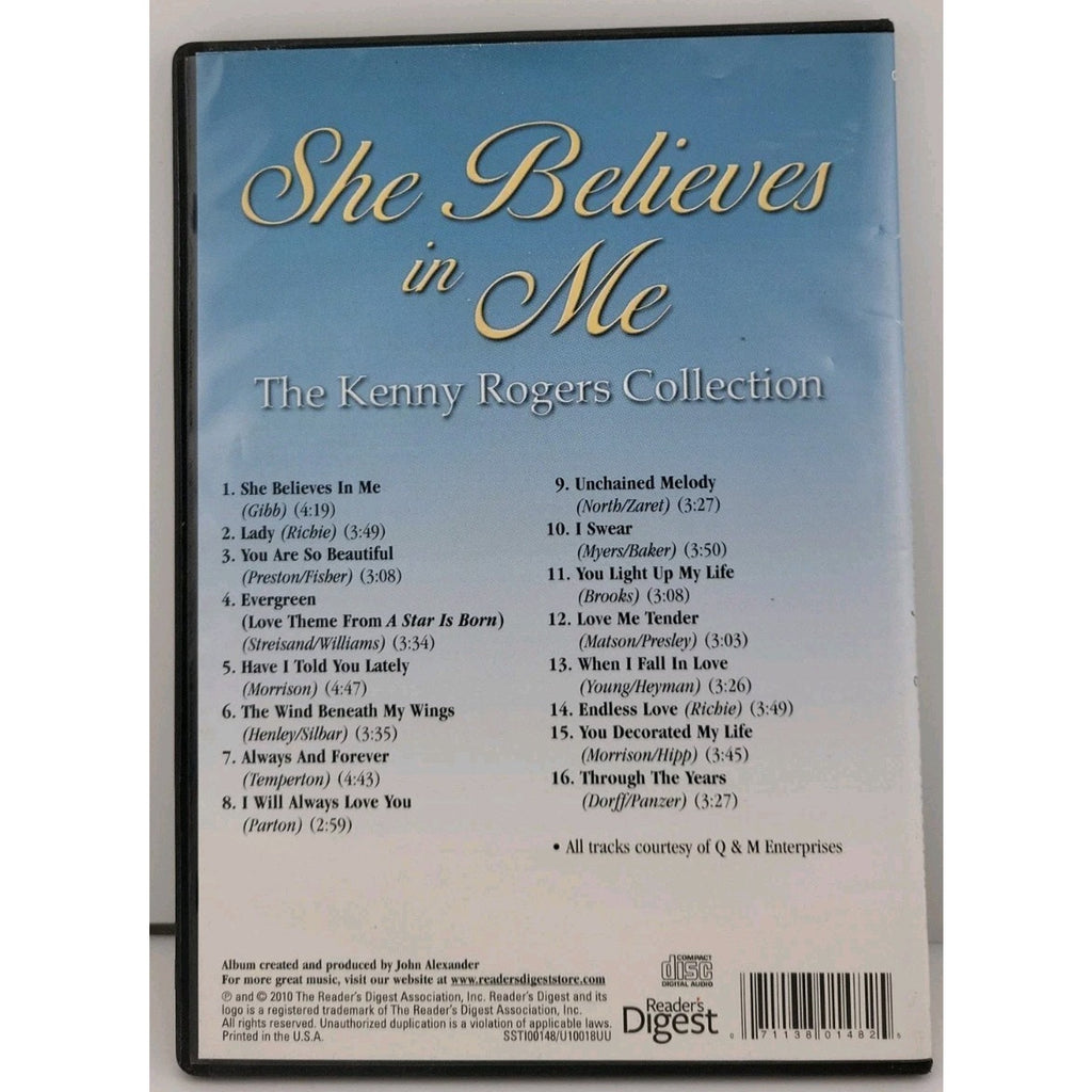 She Believes in Me Kenny Rogers Collection Readers Digest CD 16 Songs