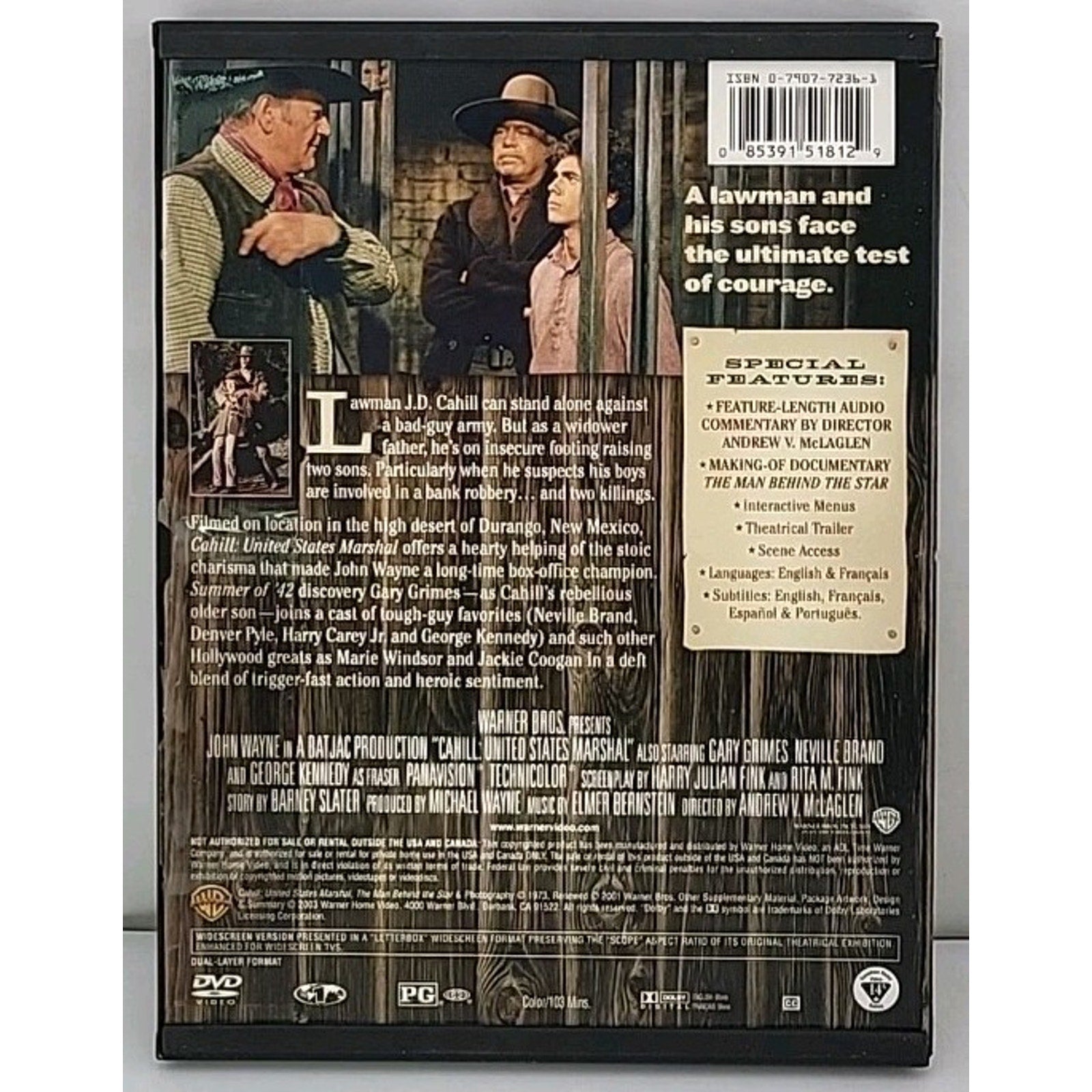 Cahill: U.S. Marshall (DVD, 1973)