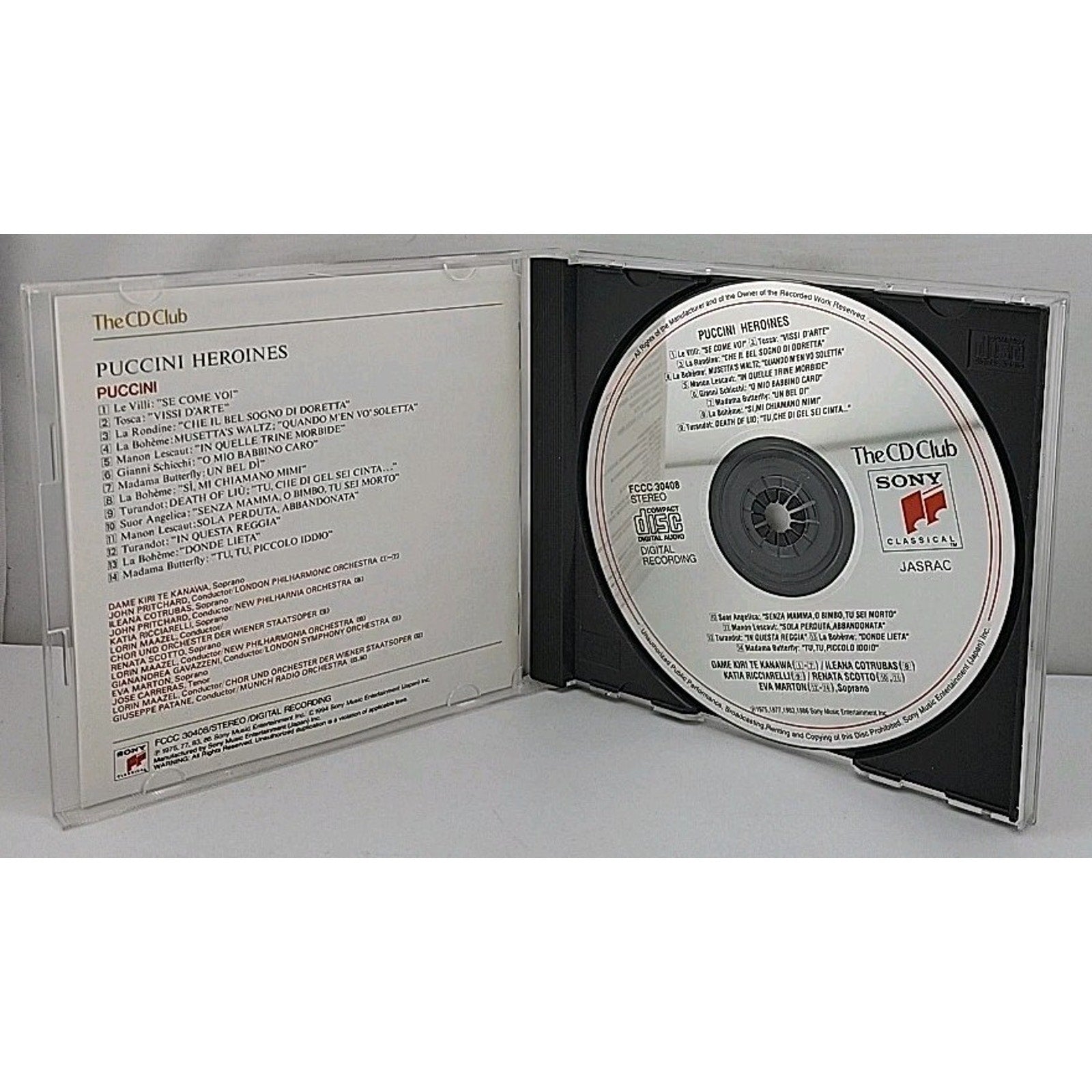 Puccini Heroines by G. Puccini (CD, 1990)