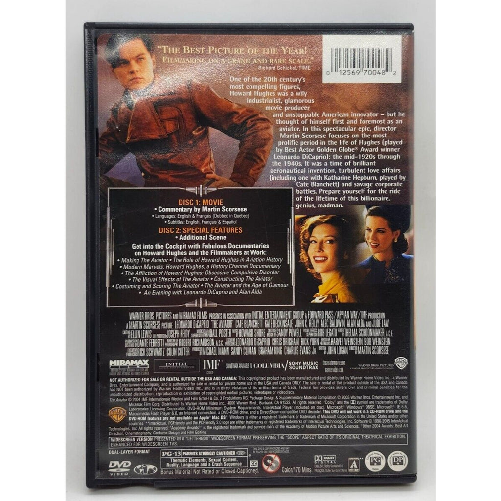 The Aviator (DVD, 2005, 2-Disc Set, Widescreen)