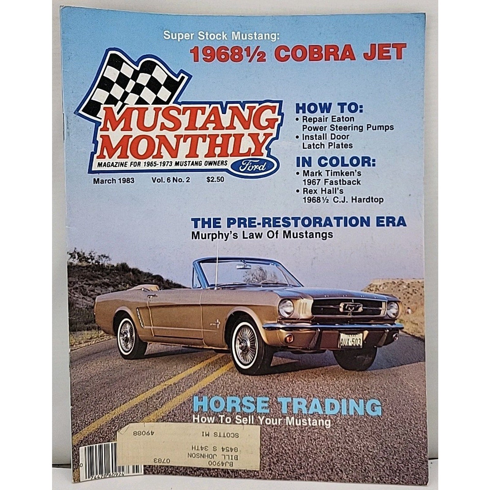 Mustang Monthly Magazine - March 1983 - Vol. 6 No. 2