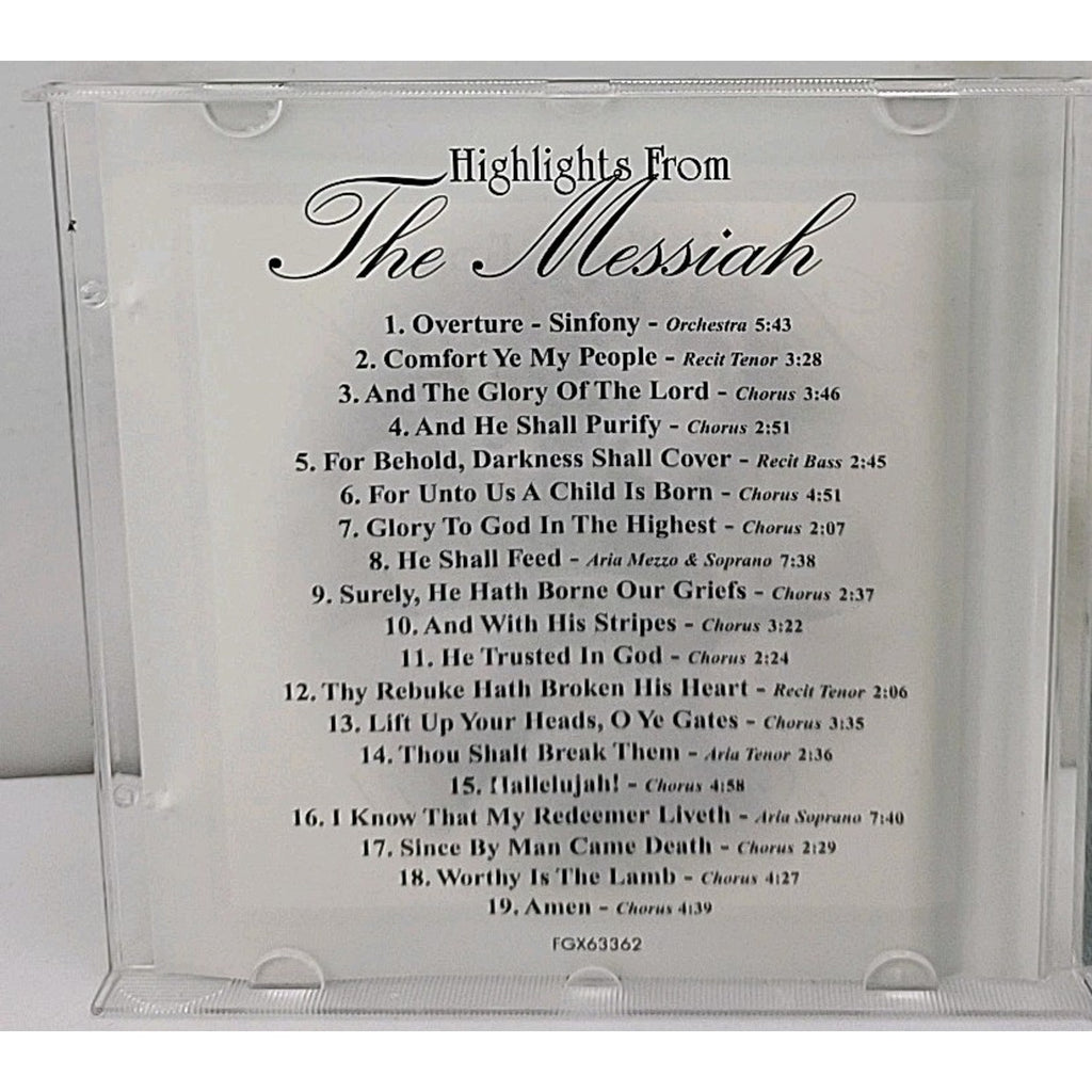 Highlights from the Messiah by Various (CD, 1999)
