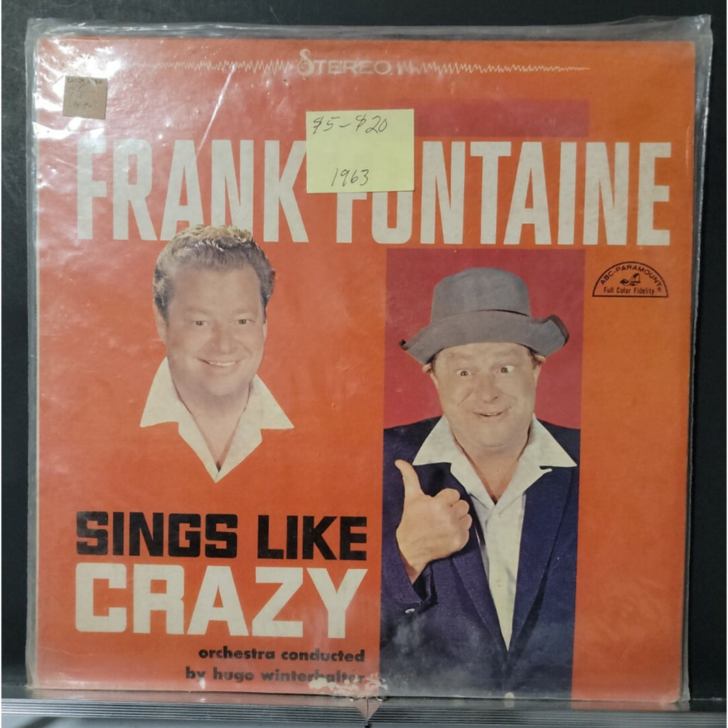Frank Fontaine Sings Like Crazy LP Record Album Vinyl