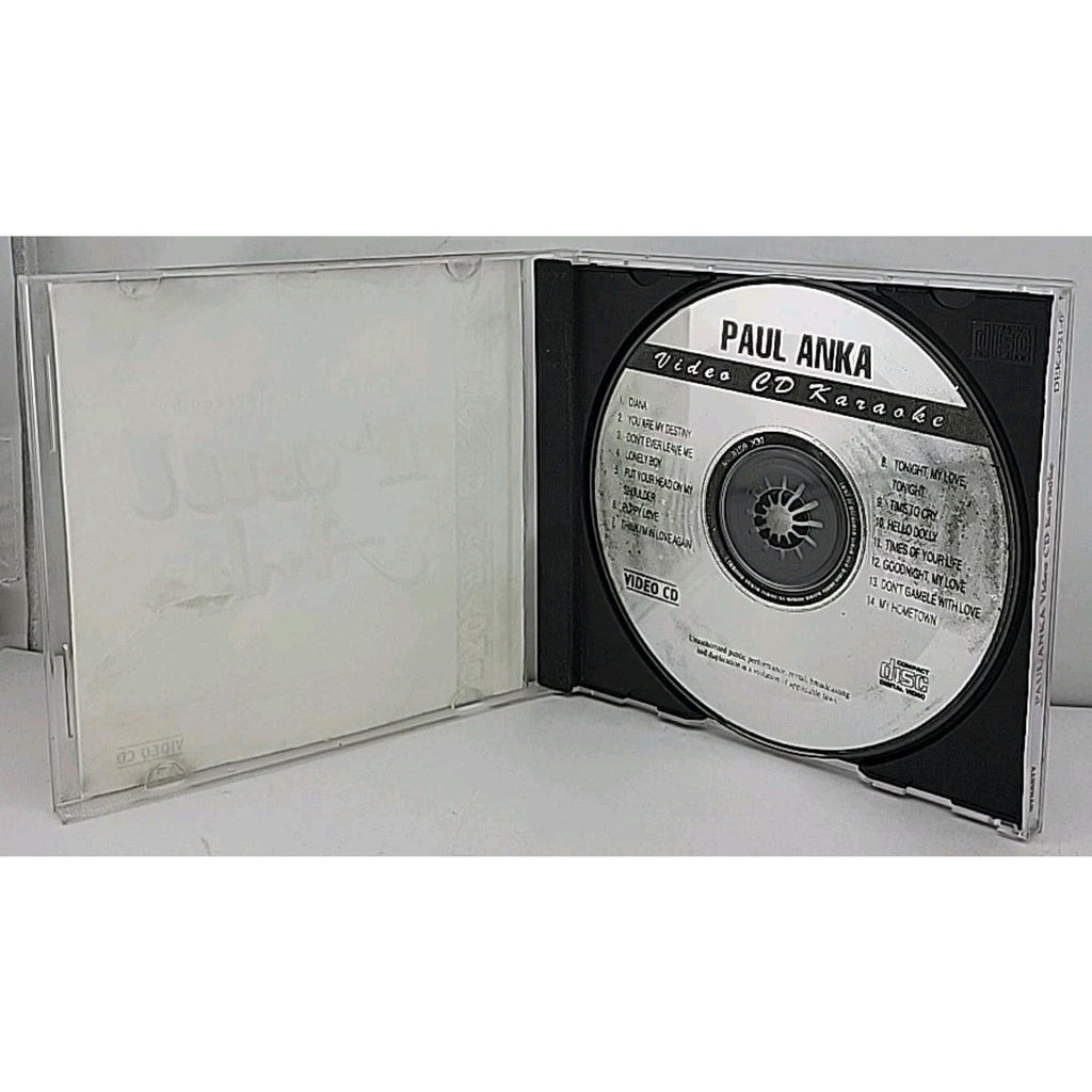 Songs As Popularized By Paul Anka Video CD Karaoke