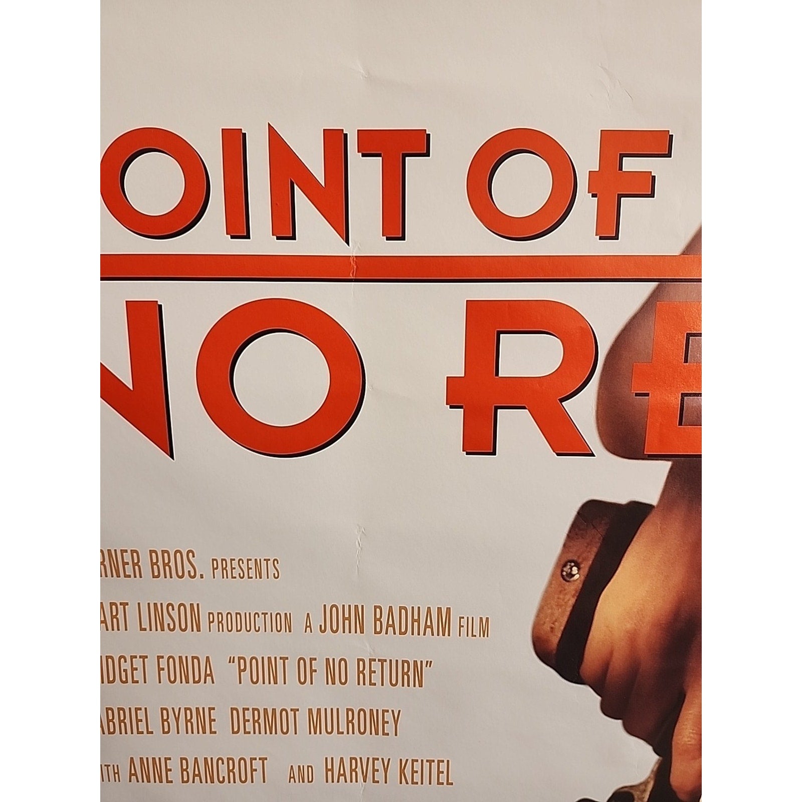 Point of No Return Poster Original 90s Bridget Fonda 1993 Promo 27x40