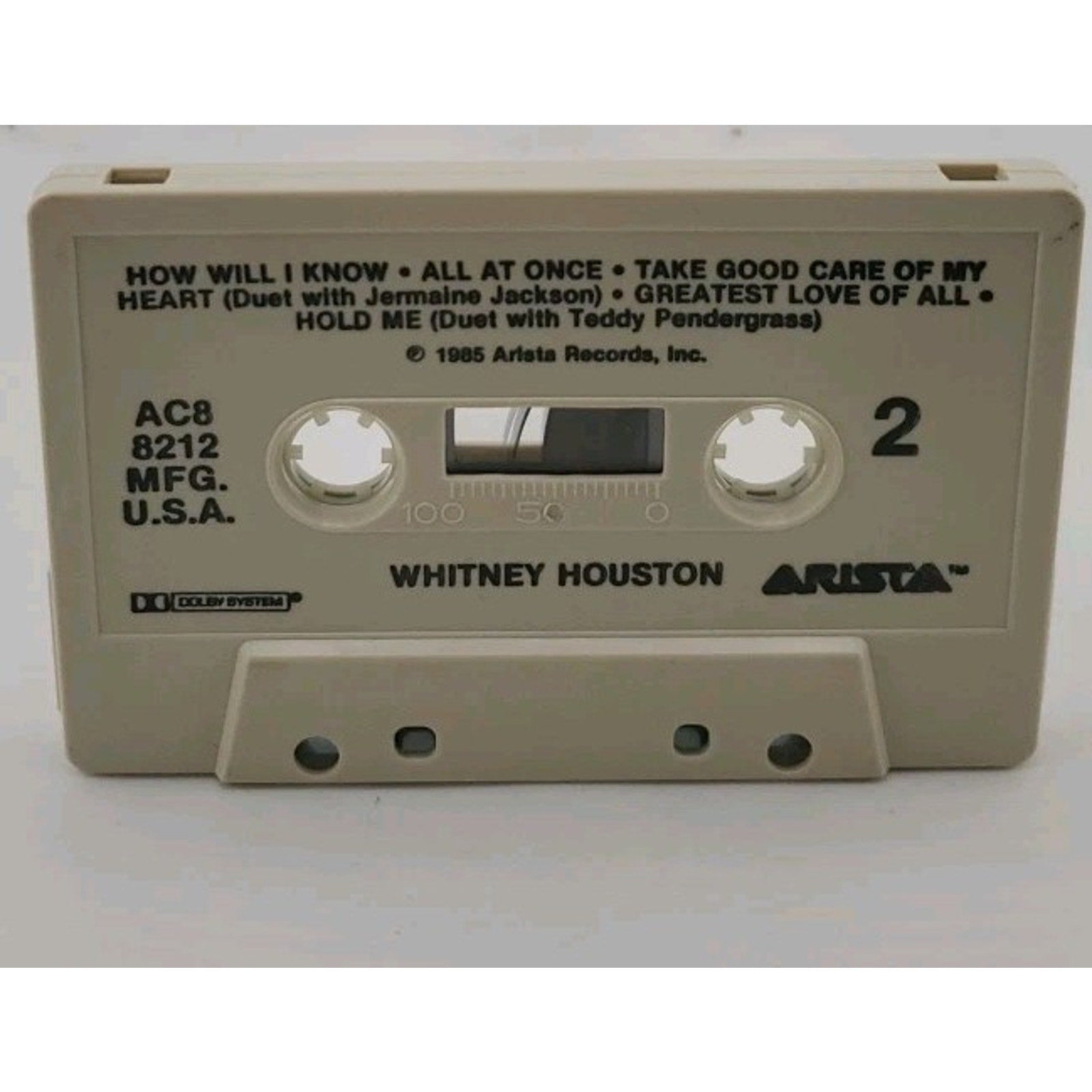 Whitney Houston by Whitney Houston (Cassette, Jul-1985, Arista)