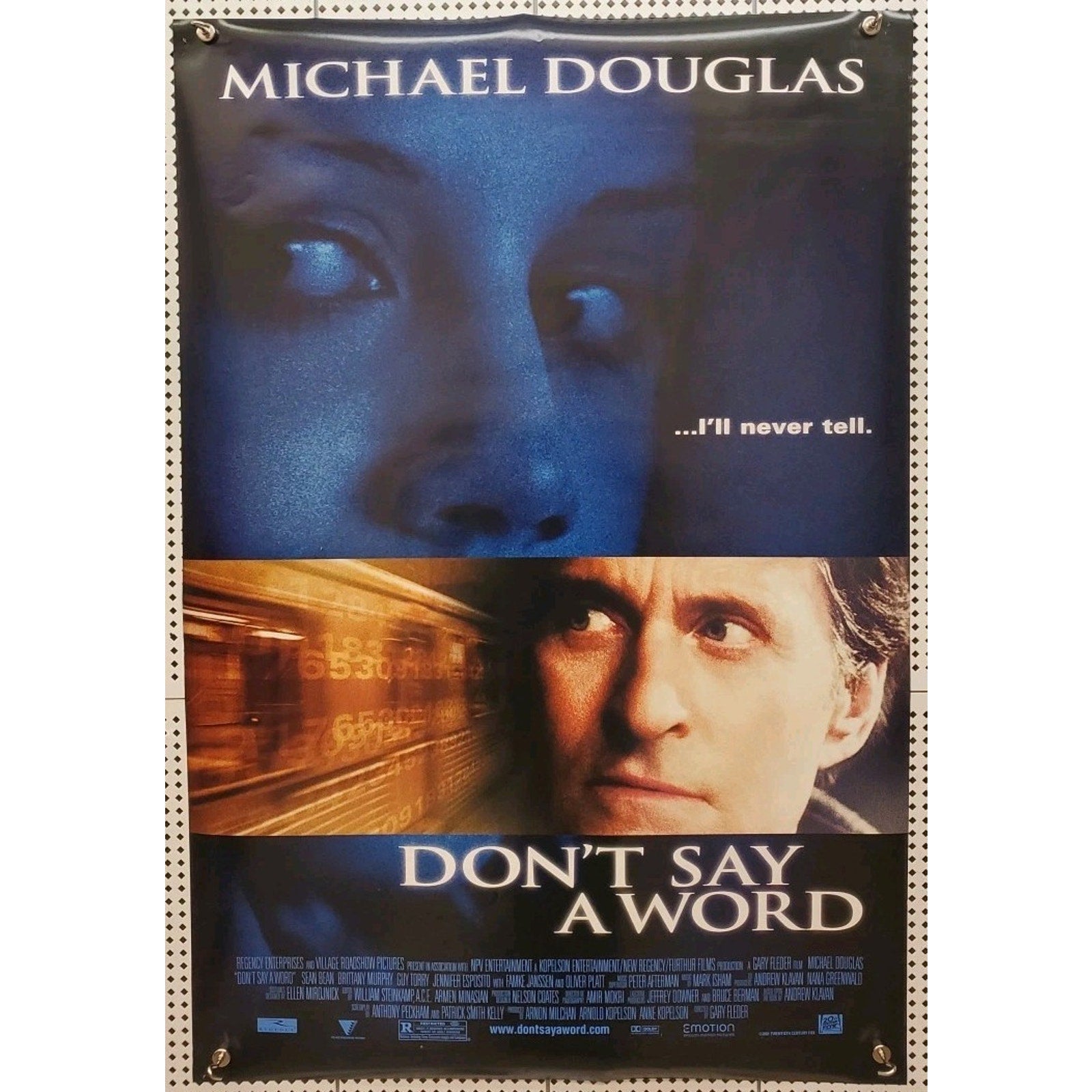 Don't Say a Word 27x40 Original Double Sided One Sheet Movie Poster