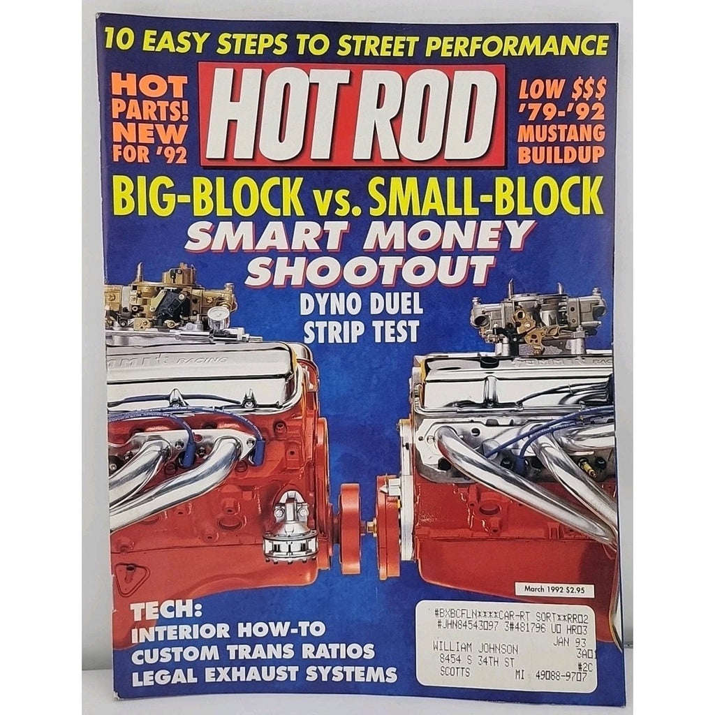 Hot Rod Magazine March 1992