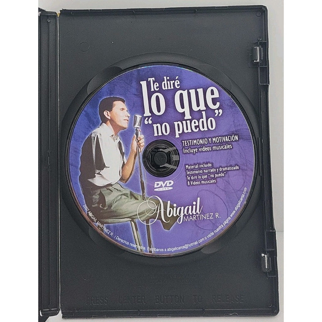 Abigail Martinez R. Te Diré Lo Que "No Puedo" DVD