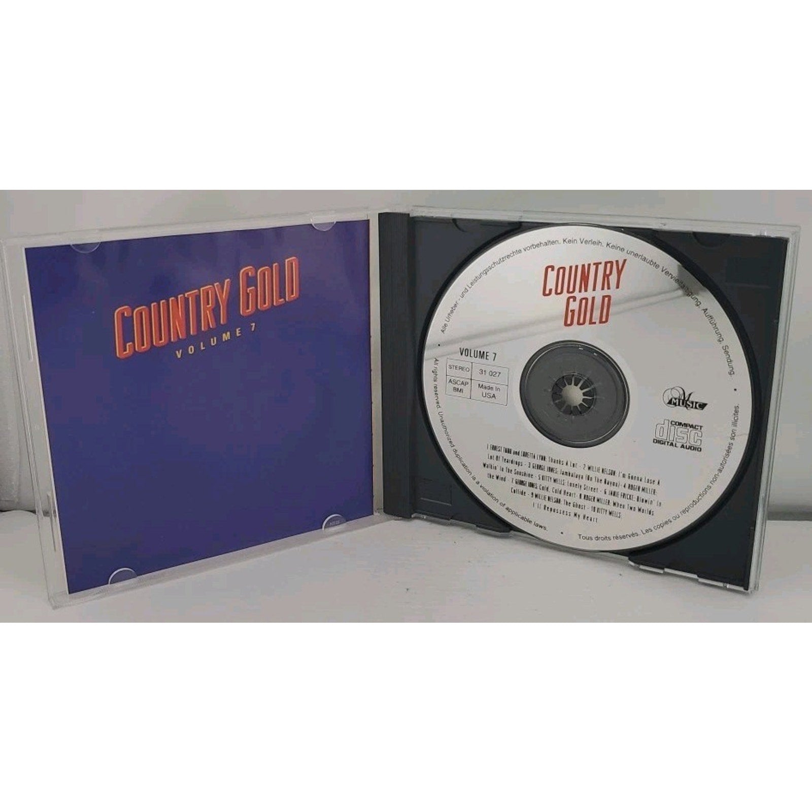 Country Gold: Volume 7 Ernest Tubb, Loretta Lynn, Willie Nelson (CD)