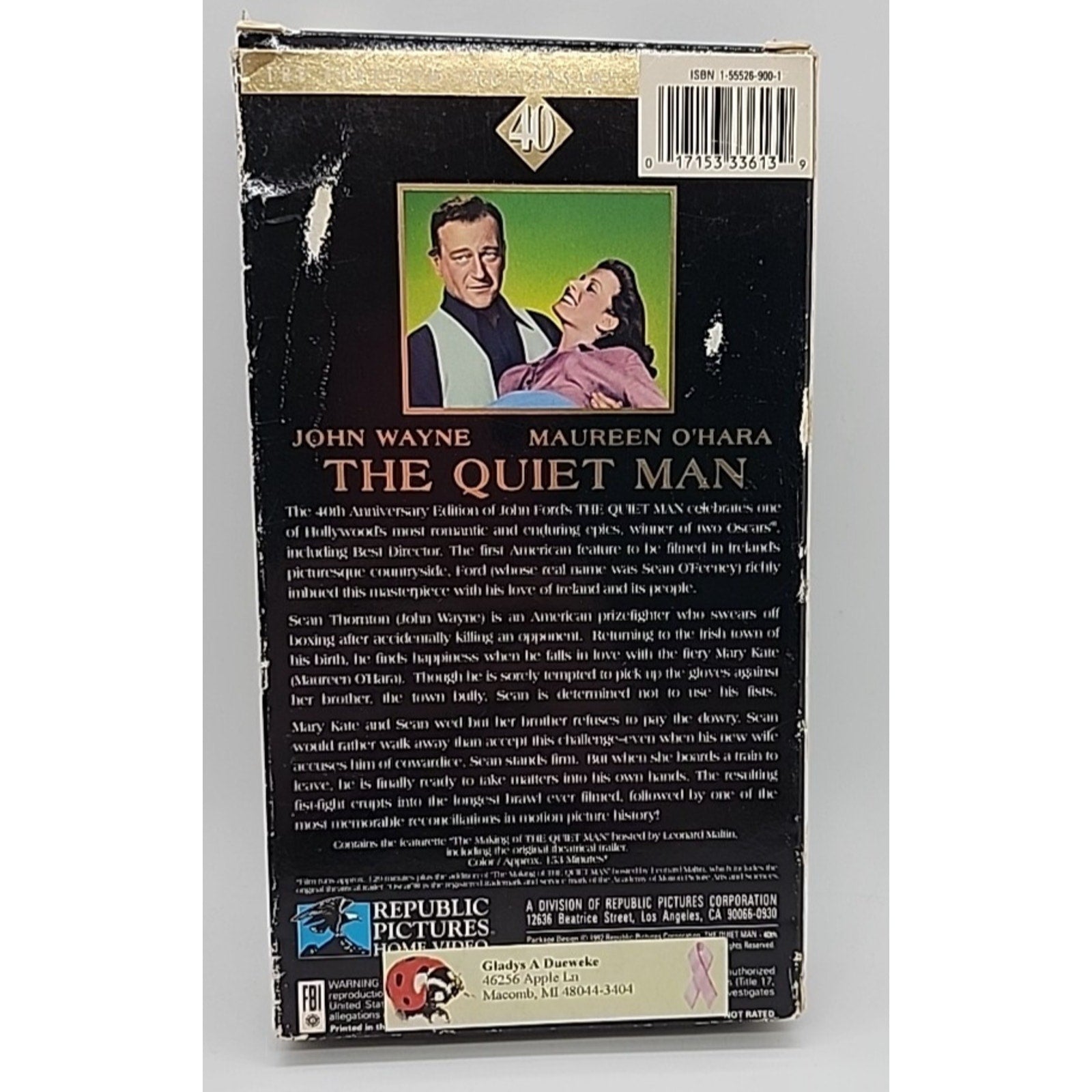 Quiet Man (VHS, 1952)