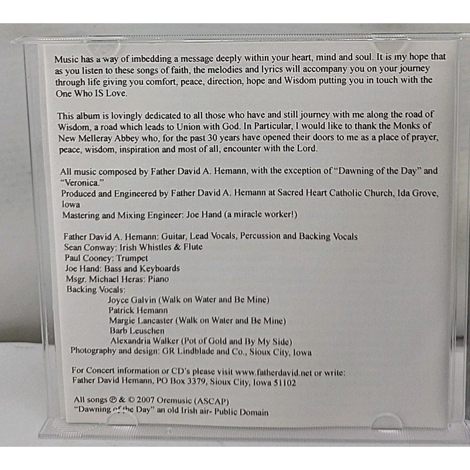 Gathered Wisdom by Fr. David Hemann (CD, 2007)