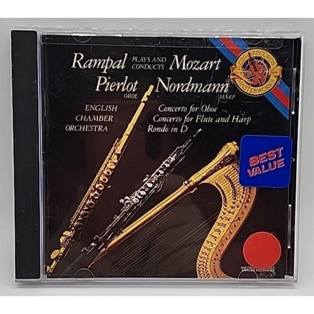 Concertos for Oboe, Flute, & Harp by Mozart / Rampal / Eco (CD, 1987)