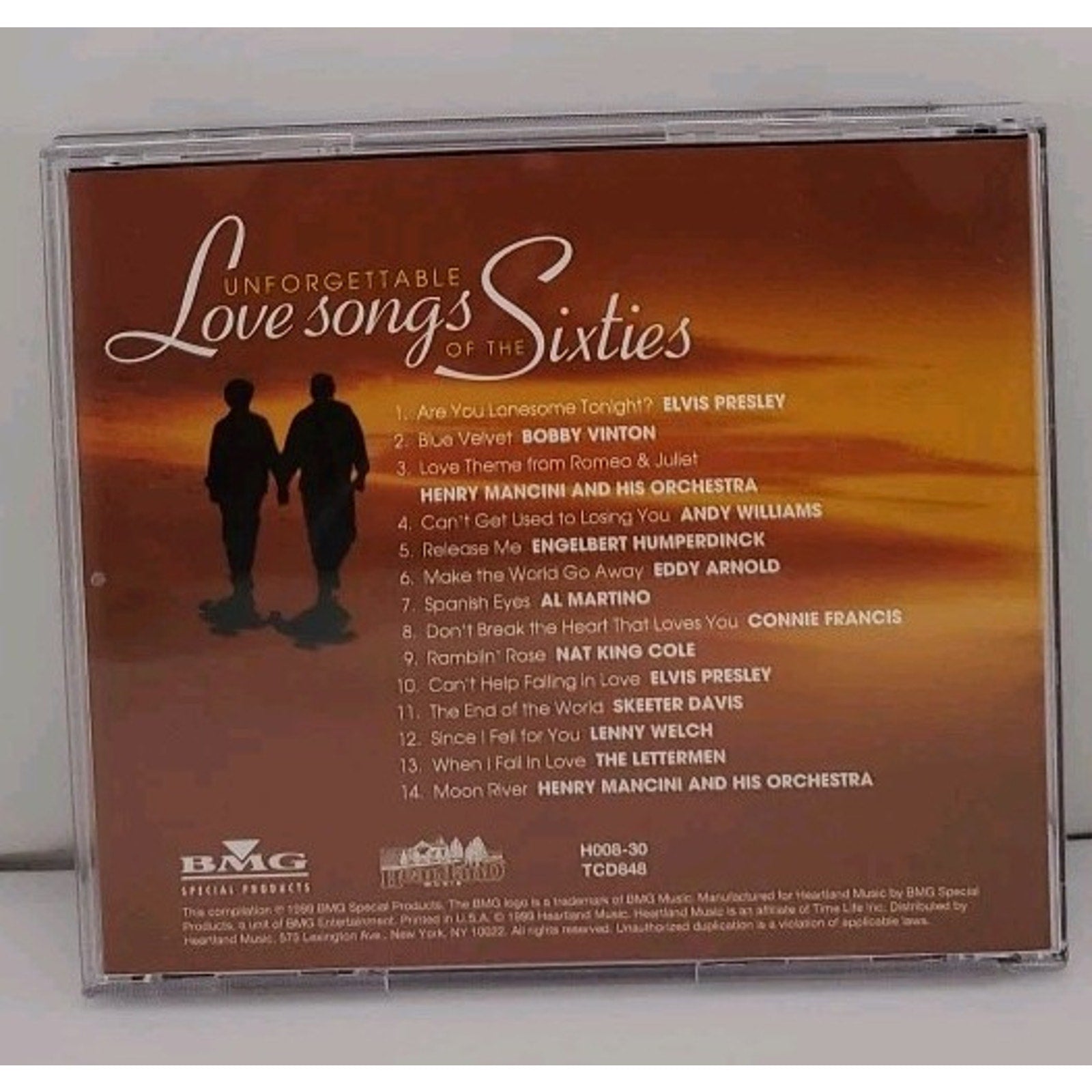 Unforgettable Love Songs Of The Sixties (CD, 1999) 60s, Elvis, Bobby Vinton